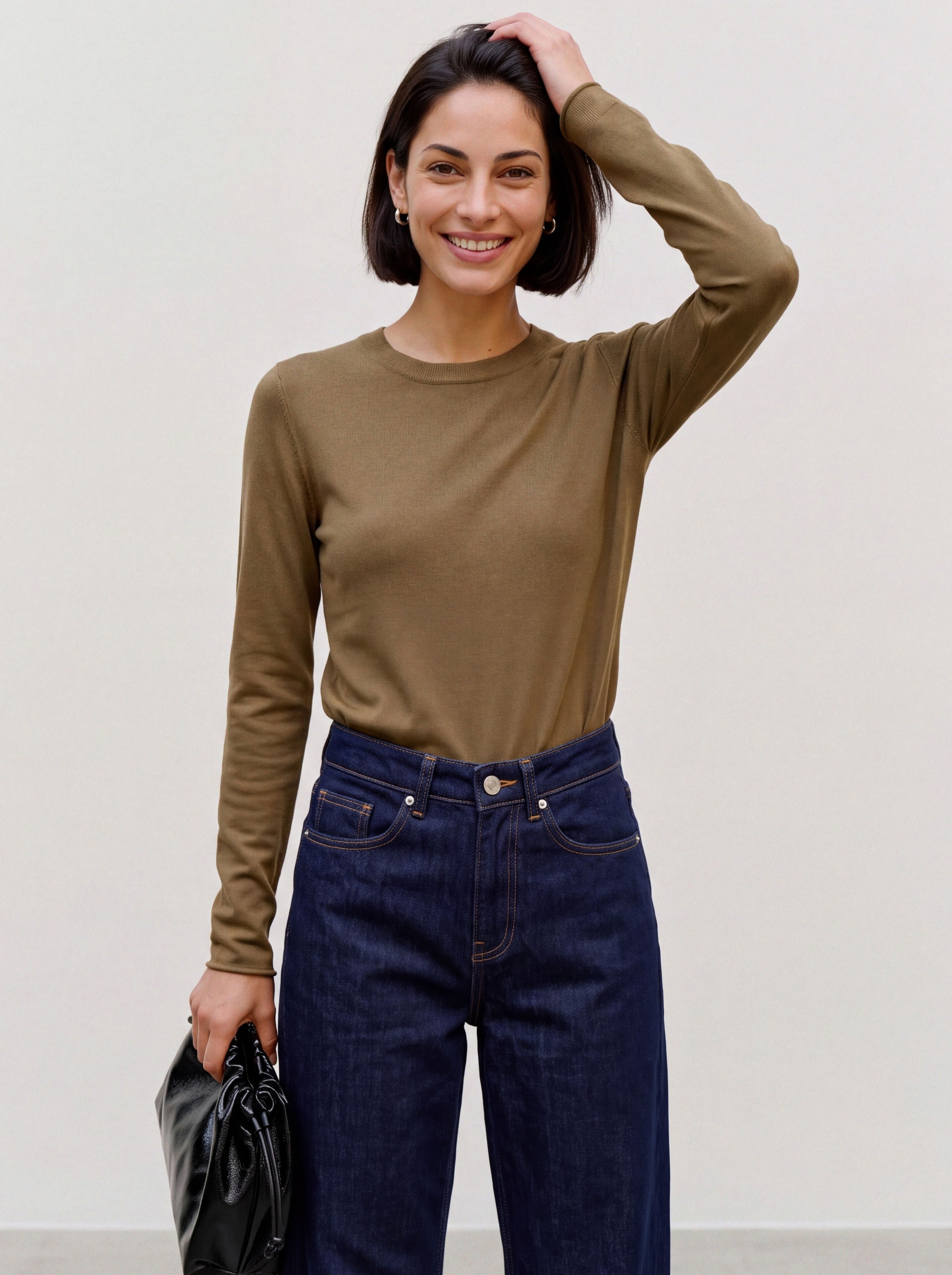 Image of Vero Moda Strickpullover "VMKAMILE LS O-NECK PULLOVER NOOS" Viskosemischung