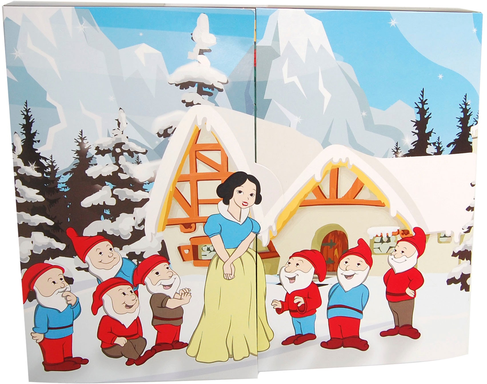 Krebs Glas Lauscha Adventskalender »Schneewittchen und die sieben Zwerge, Weihnachtsdeko« für Erwachsene Mini Märchen Adventskalender mit Christbaumschmuck