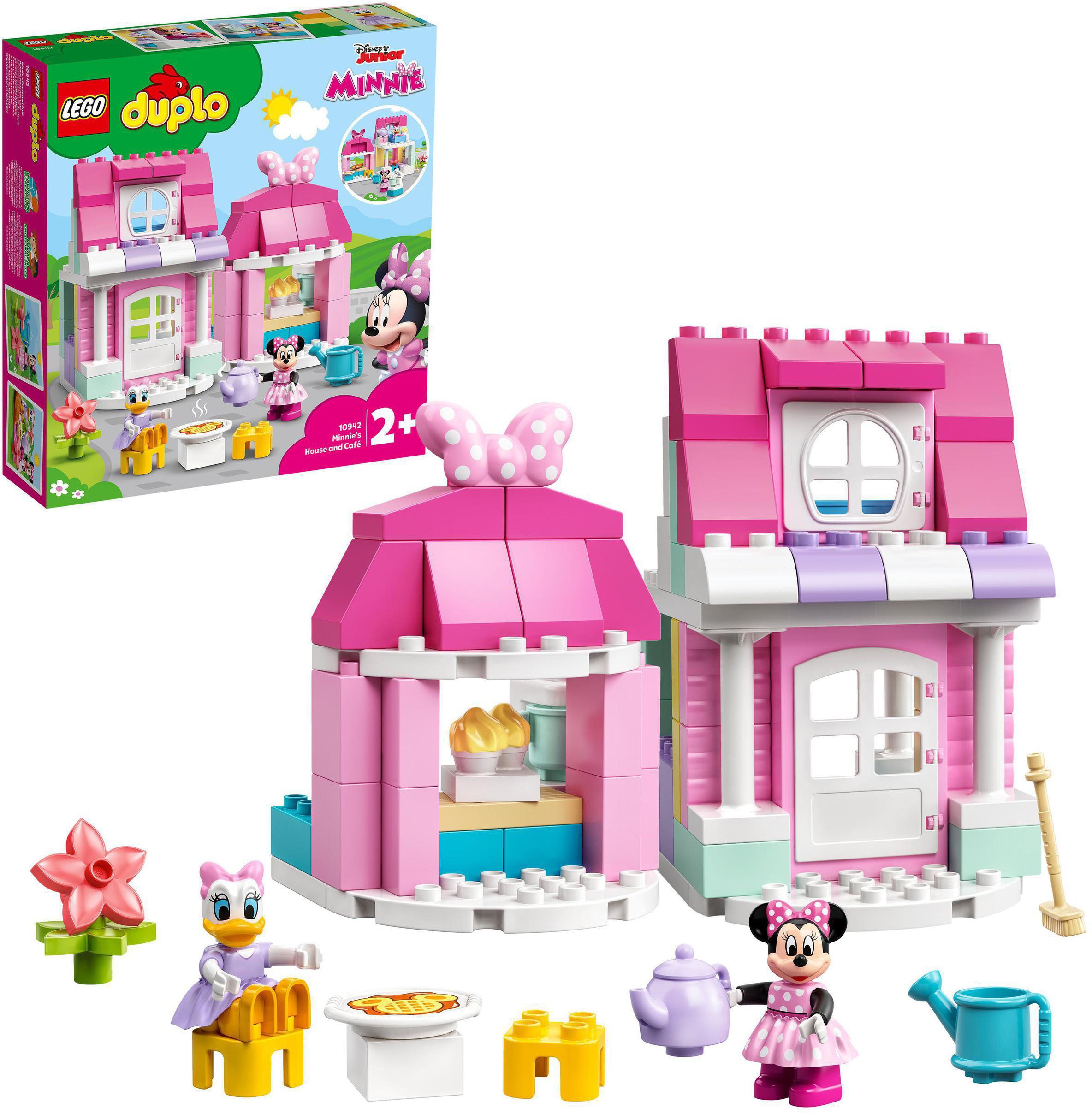 Image of LEGO® Konstruktionsspielsteine »Minnies Haus mit Café (10942), LEGO® DUPLO® Disney™«, (91 St.) bei Ackermann Versand Schweiz