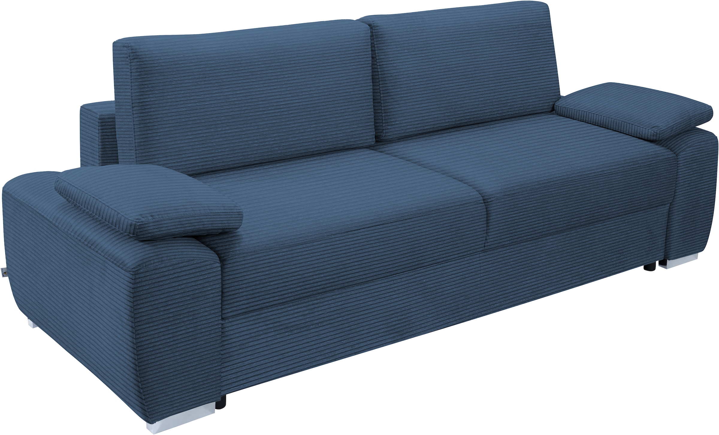 exxpo - sofa fashion 2-Sitzer »SOLSBURY, Sofa, Schlafsofa«, inkl. Federkern-Polsterung, Bettfunktion und Stauraum, in Cord
