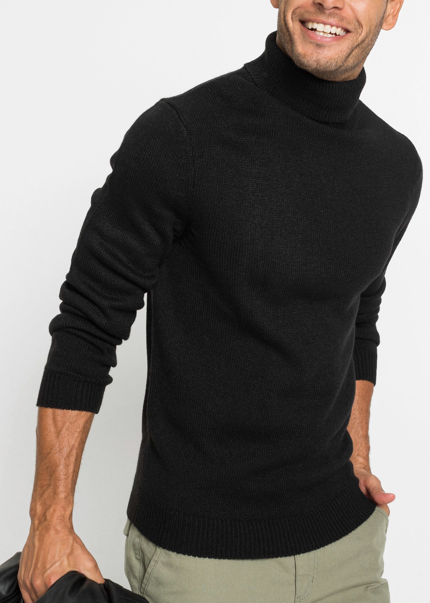 Image of bonprix Rollkragenpullover mit Rollkragen, mit Rippbündchen, Regular Fit
