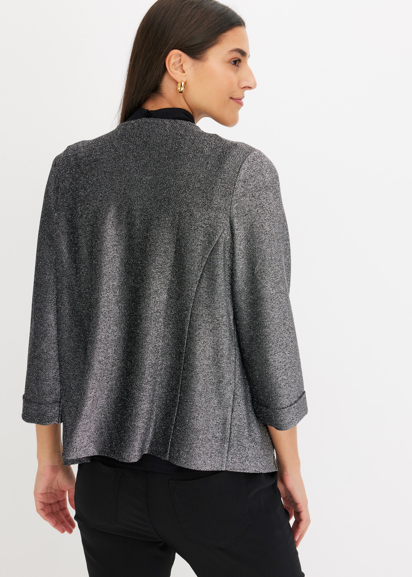 bonprix Blazer en jersey moderner Look, Slim fit Passform, mit Stretchanteil, eleganter Stil