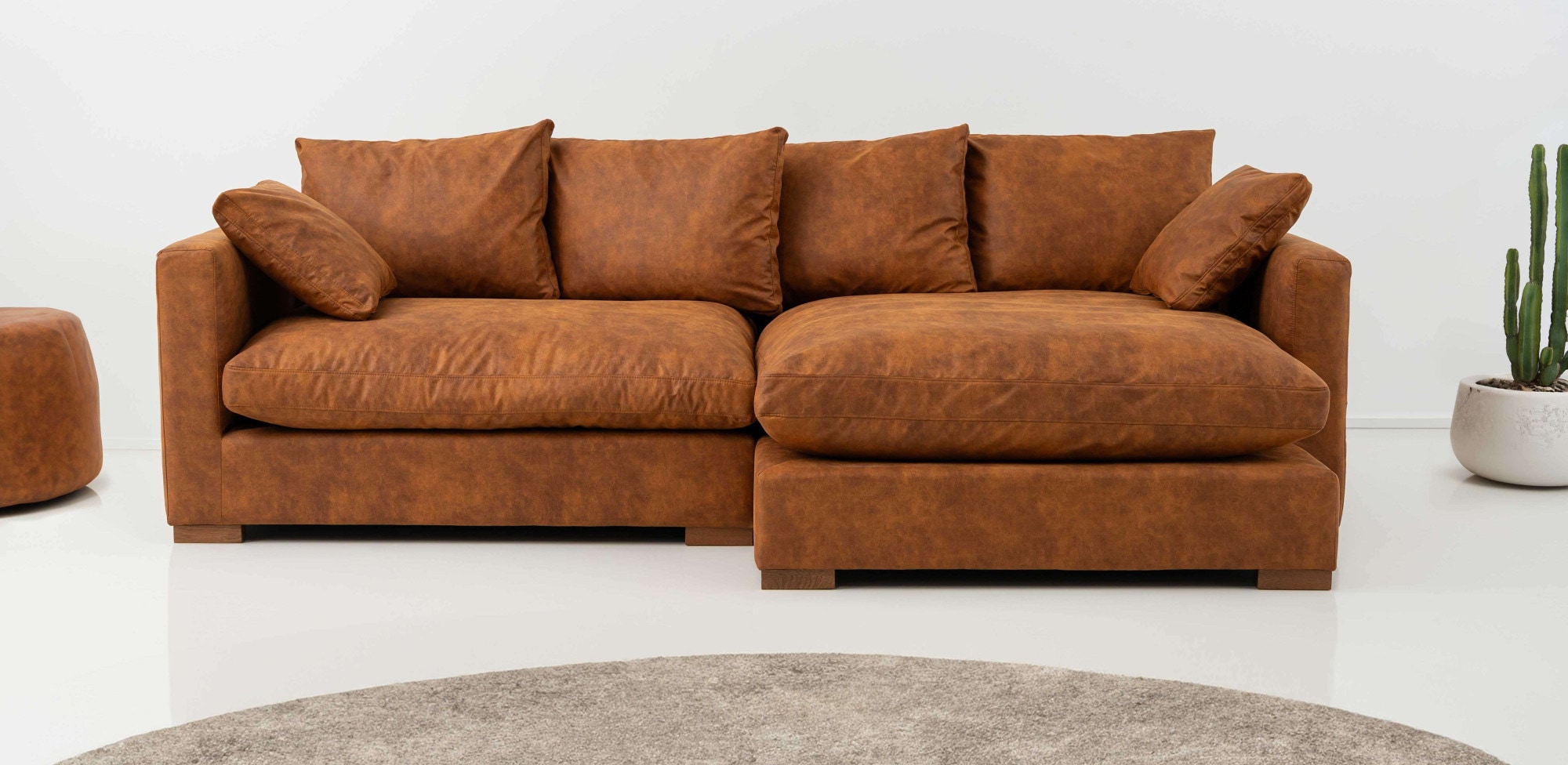 Home affaire Ecksofa »Coray« Breite 266 cm, extra weich und kuschelig, mit Federn und Daunen