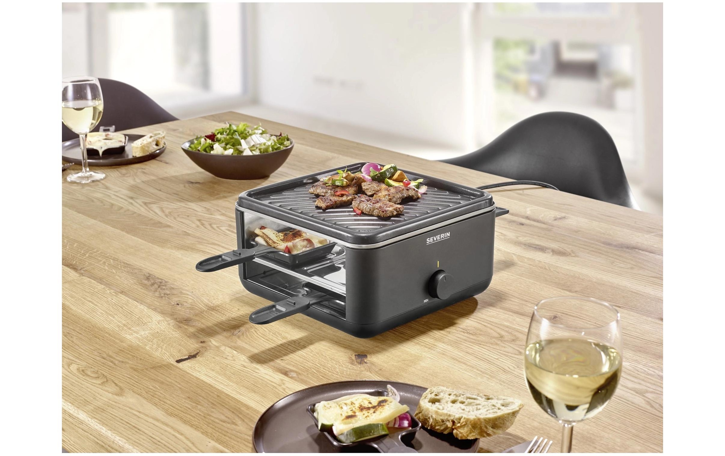 Severin Raclette »Black Line Lite Mini RG 2360 4 Personen«, 800 W