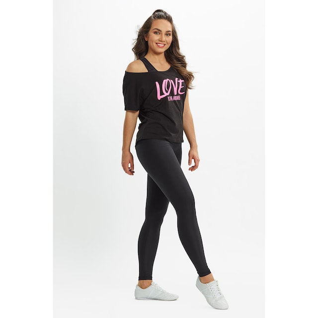 ♕ Winshape Oversize-Shirt »MCT002 ultra leicht«, mit Neon pinkem Glitzer- Aufdruck versandkostenfrei bestellen