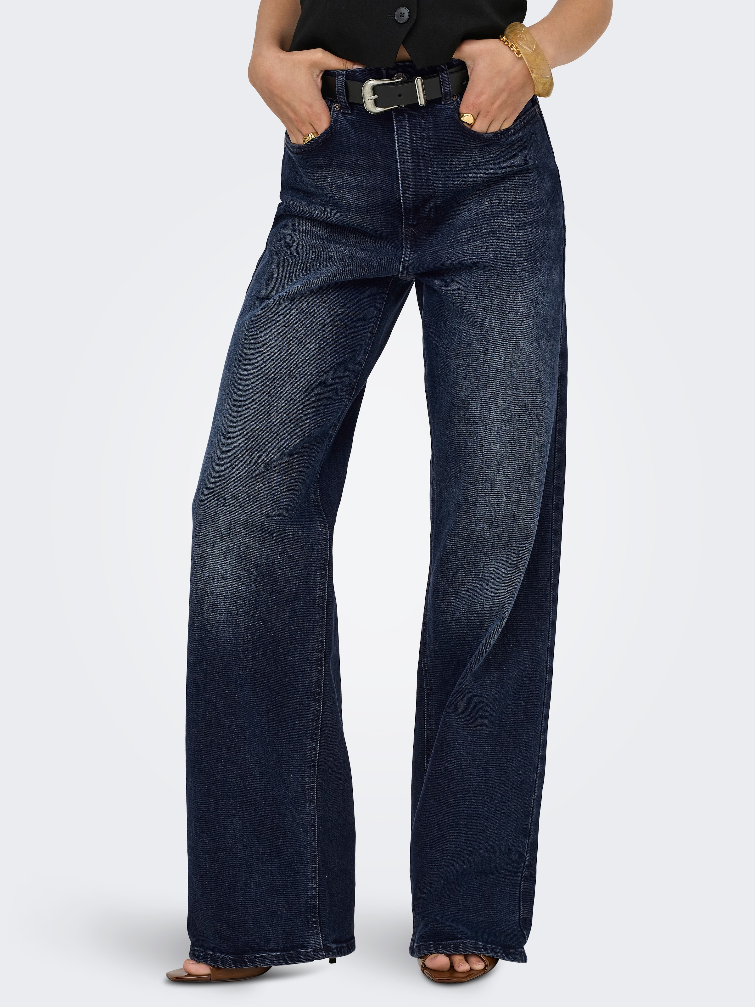 Image of ONLY High-waist-Jeans "ONLJUICY HW WIDE DNM REA929 NOOS"