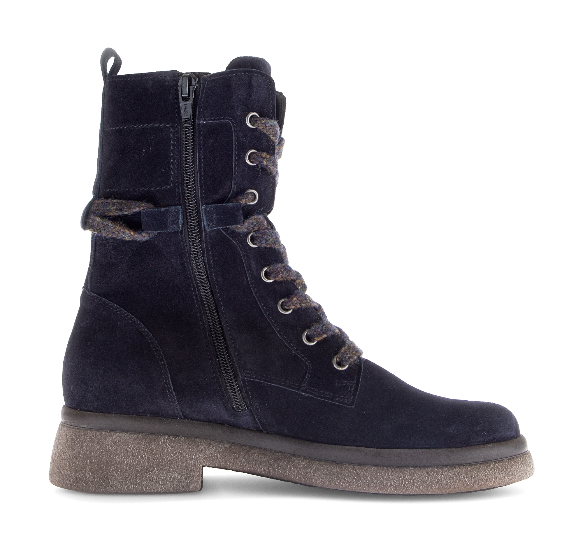 Gabor Schnürboots  , Blockabsatz, Schnürstiefelette mit Innenreissverschluss, G-Weite