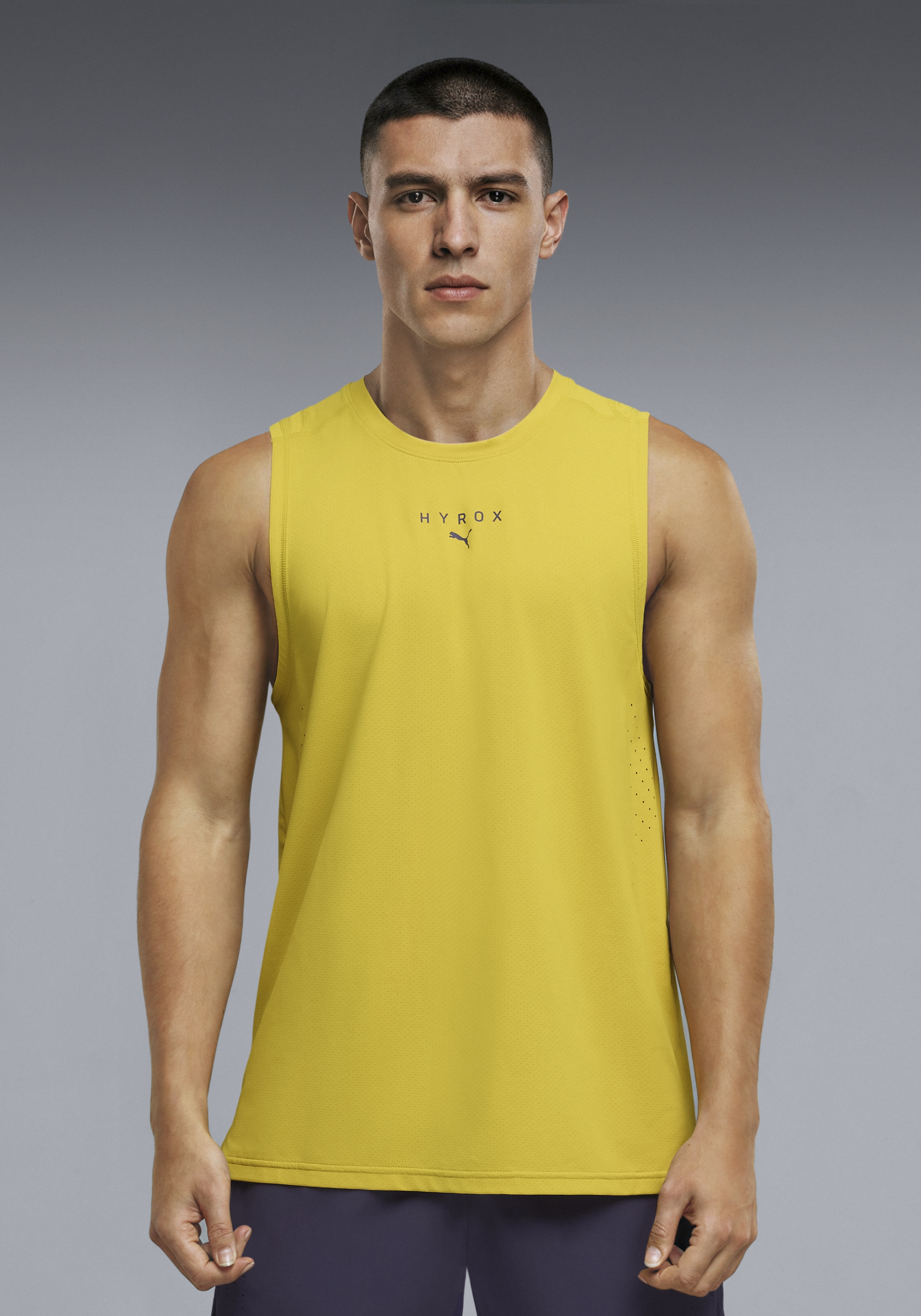 Image of PUMA Tanktop "M X HYROX DRYELITE TRAINING TANK" ärmelloses Design, sportlicher Stil, Rundhalsausschnitt