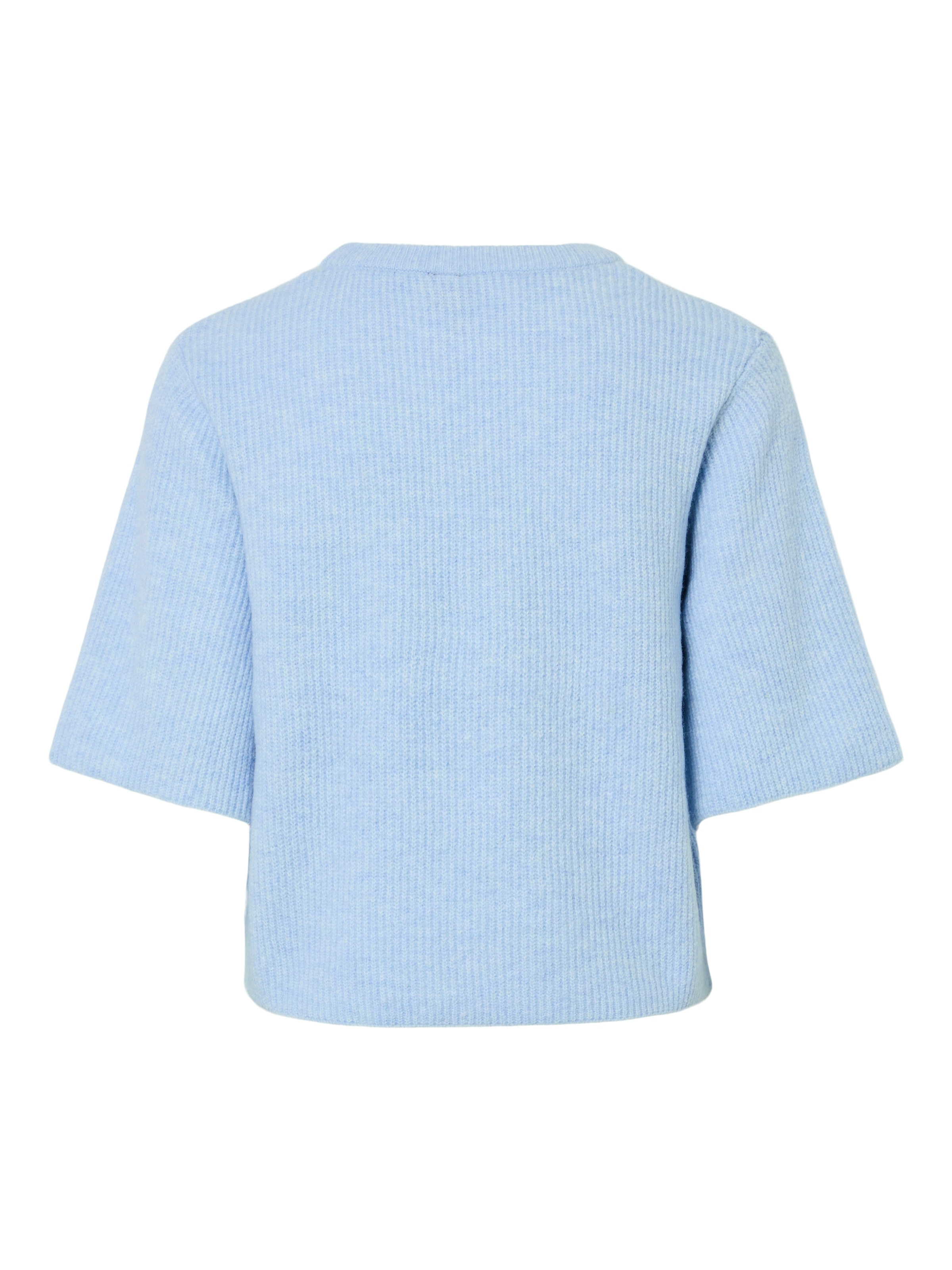 pieces Pull en tricot »PCSILLY SS O-NECK KNIT NOOS BC« mit weiten, kurzen Ärmeln