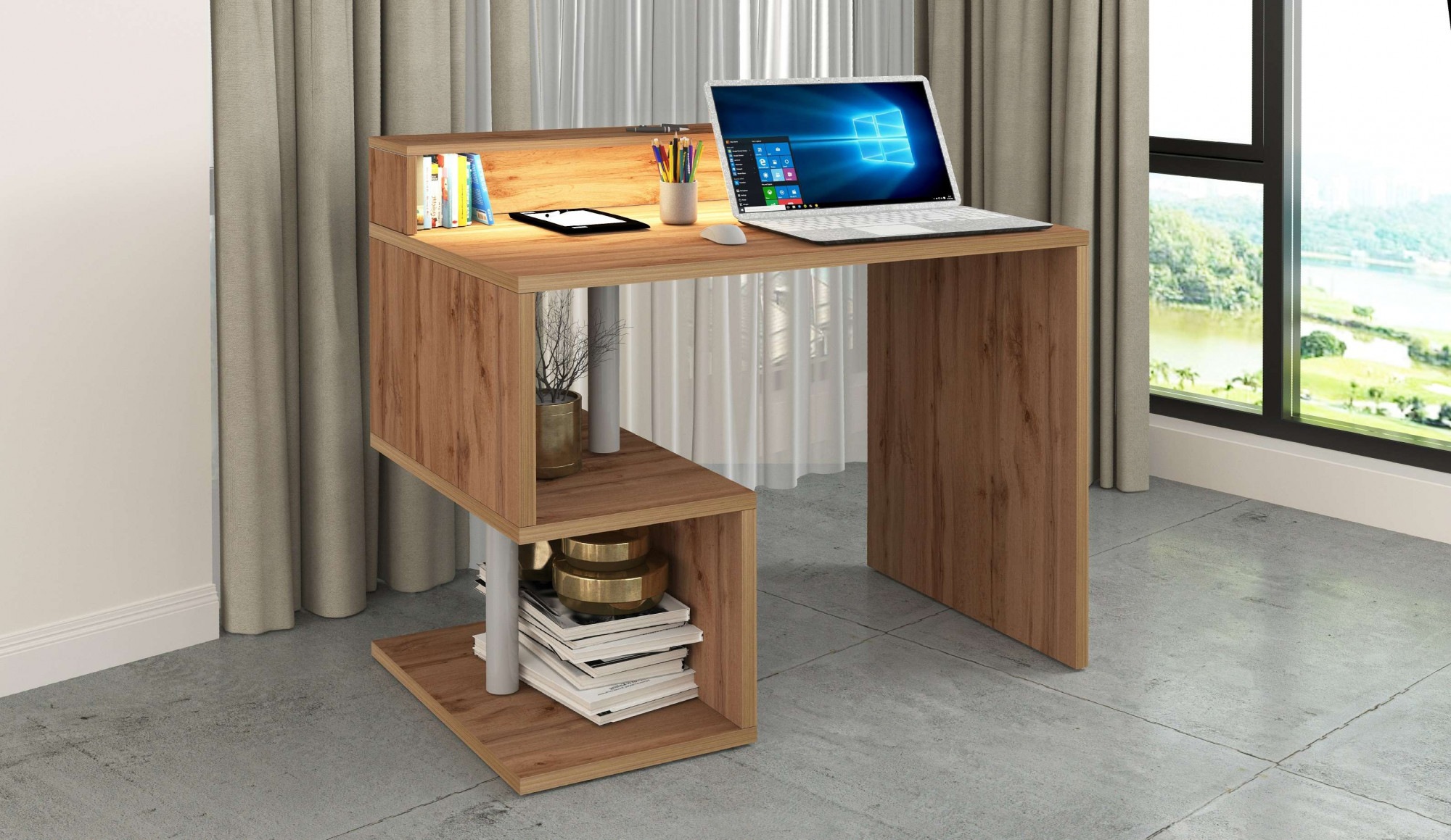 INOSIGN Schreibtisch »Esse, modernes Design«, in verschiedenen Breiten, mit und ohne Monitoraufsatz, Made in Italy