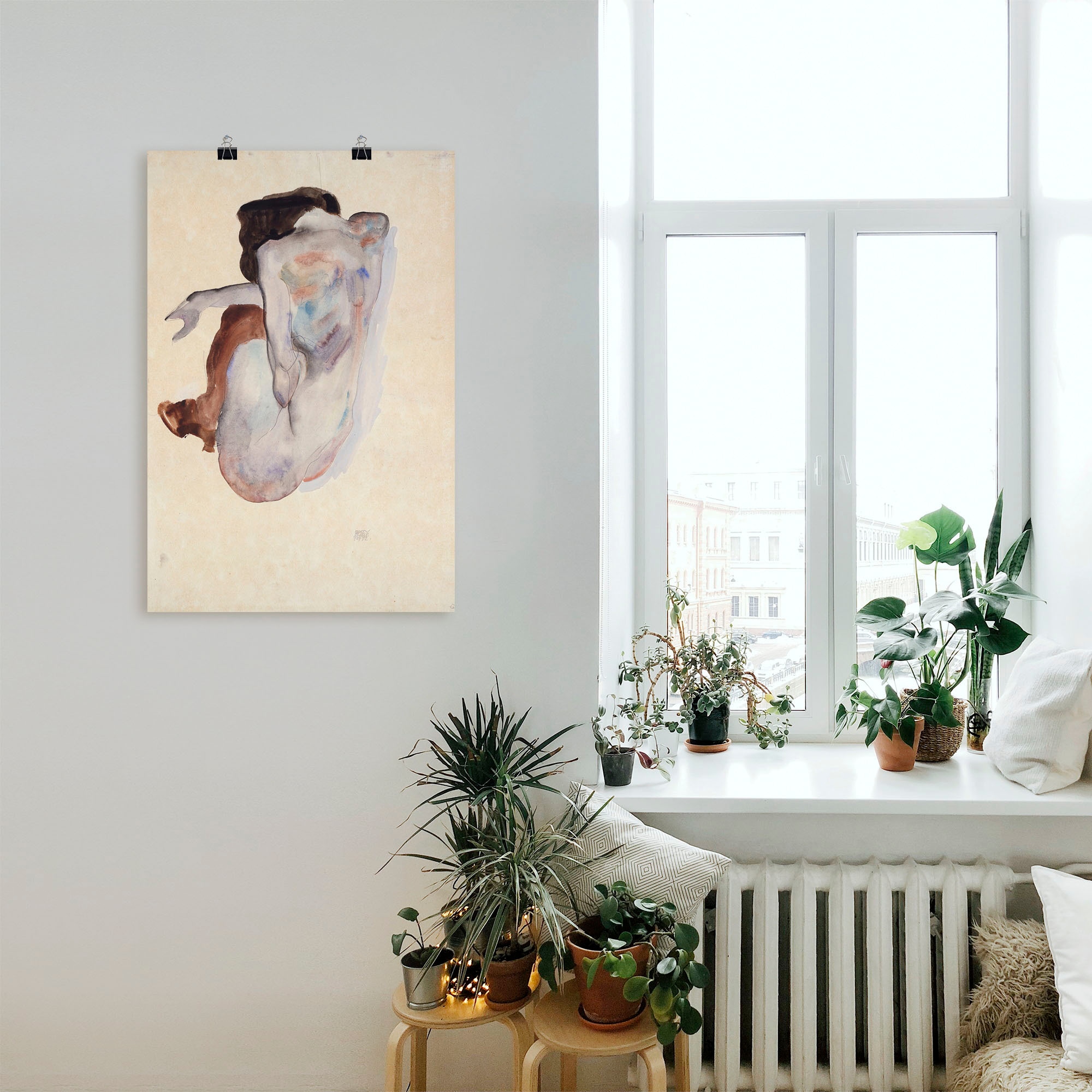 Artland Wandbild »Kauernder Akt mit Schuhen«, Erotische Bilder, (1 St.), als Poster in verschied. Grössen