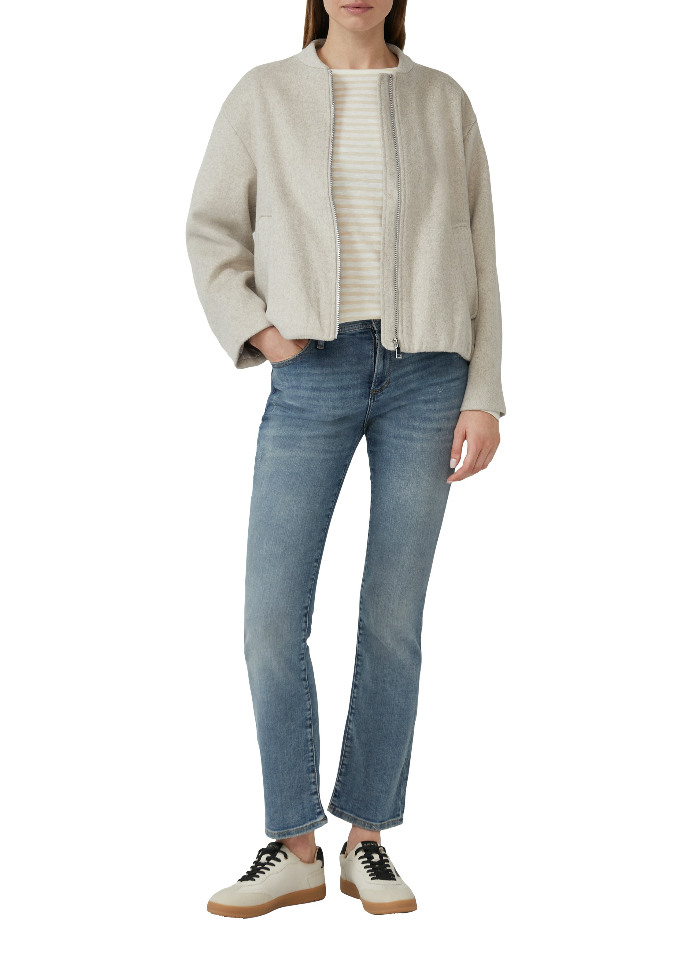 s.Oliver T-shirt à manches longues mit Streifen Muster