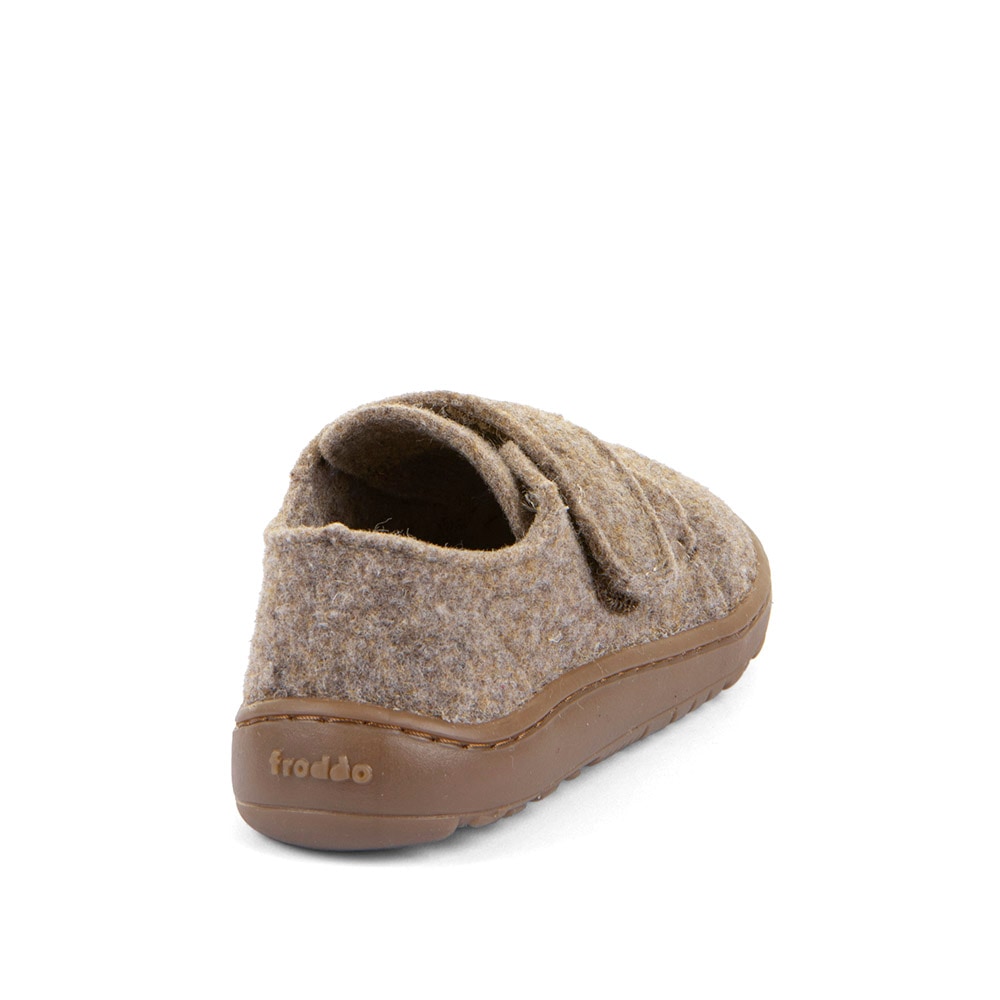 froddo® Chausson »BAREFOOT WOOLY«  chaussure barfoot à scratch pour la maison, chaussure de jardin d'enfants avec doublure en laine