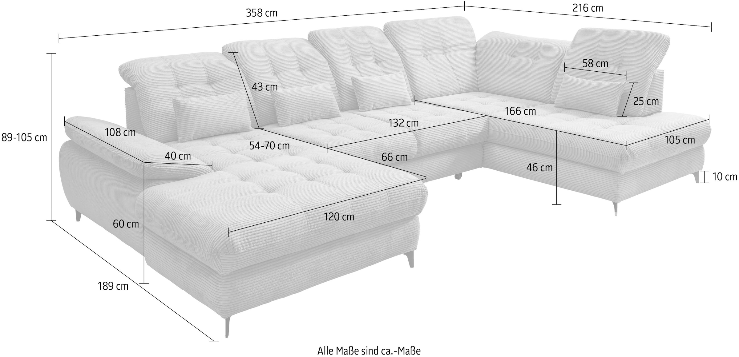 Home affaire Wohnlandschaft »Delphino«