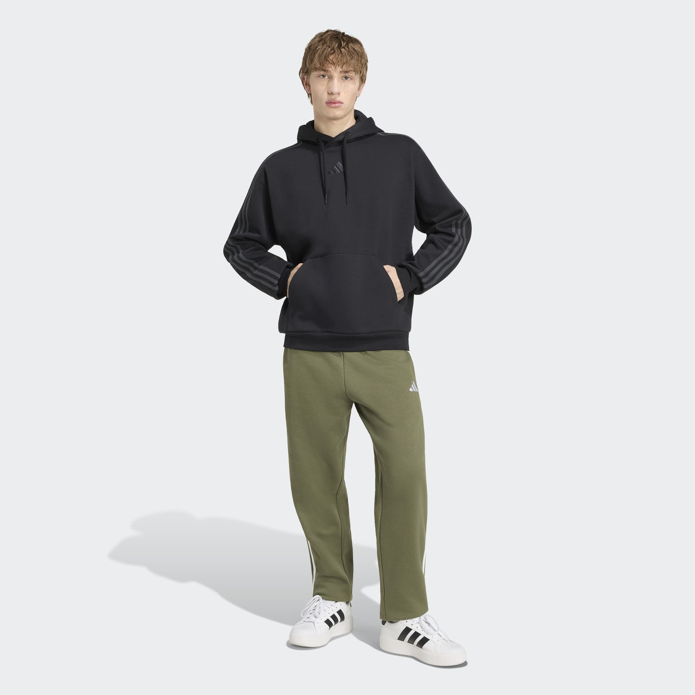 adidas Sportswear Sweat à capuche »ESSENTIALS 3-STREIFEN FLEECE-HOODIE«

