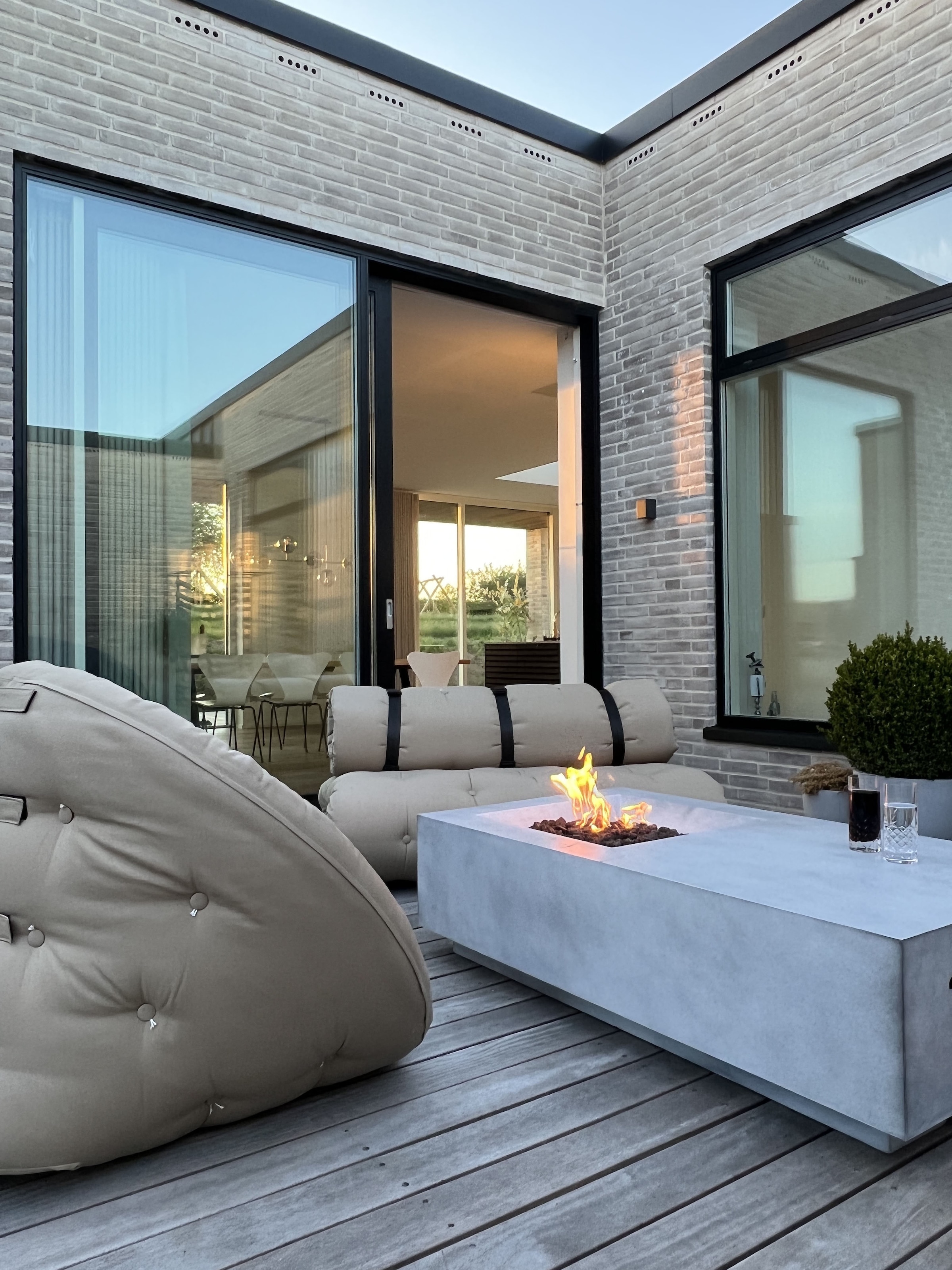 Karup Design Fauteuil de jardin »Nido out™, Loungesessel , Hocker, Chillsessel, Relaxsessel« L/H/P env. 95x70x100 cm - en plusieurs couleurs,  Convient pour l’extérieur, résistant à la saleté et à l’eau, fabriqué en Europe