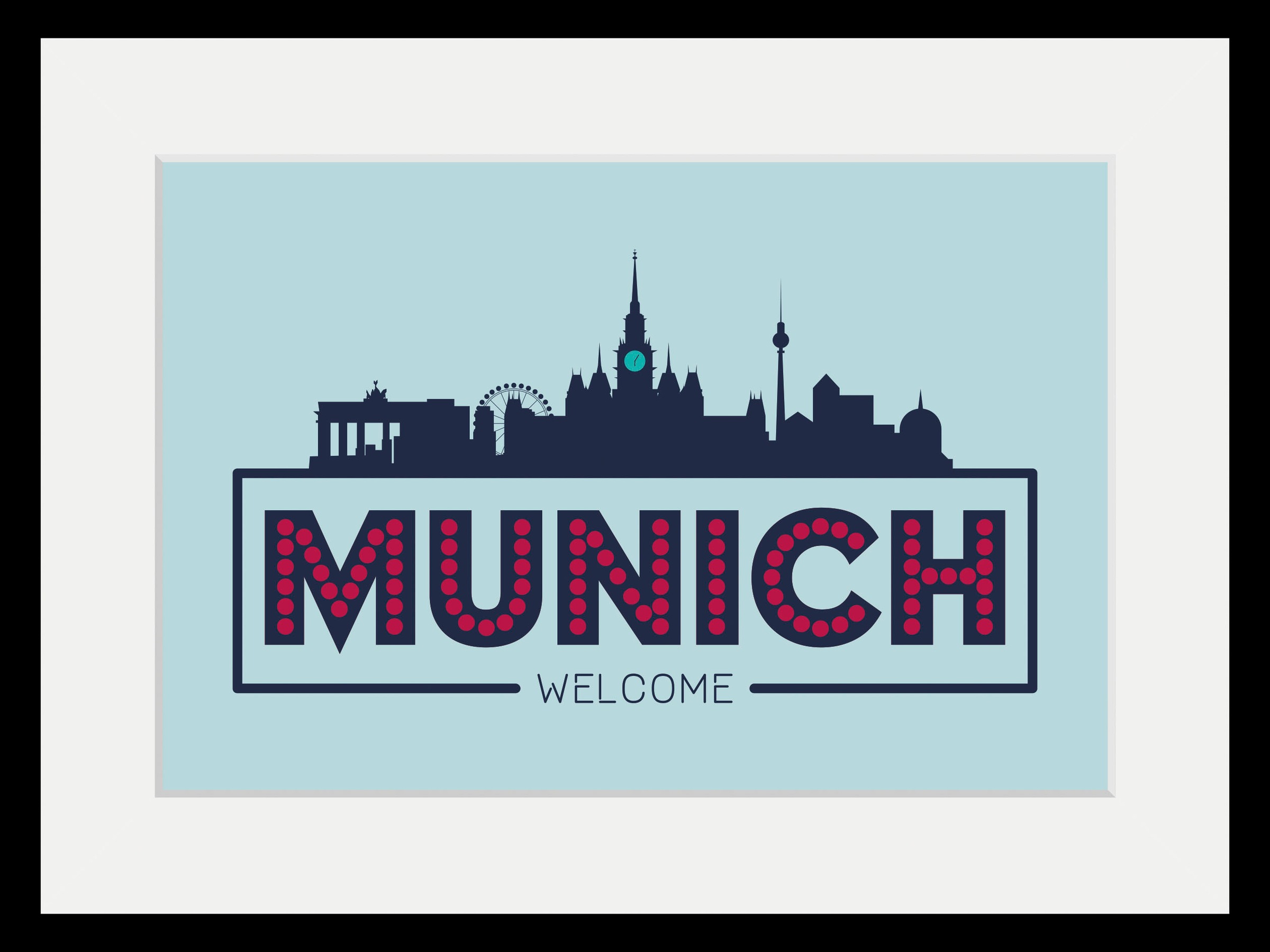 Image of queence Bild »Welcome Munich«, Städte, (1 St.) bei Ackermann Versand Schweiz