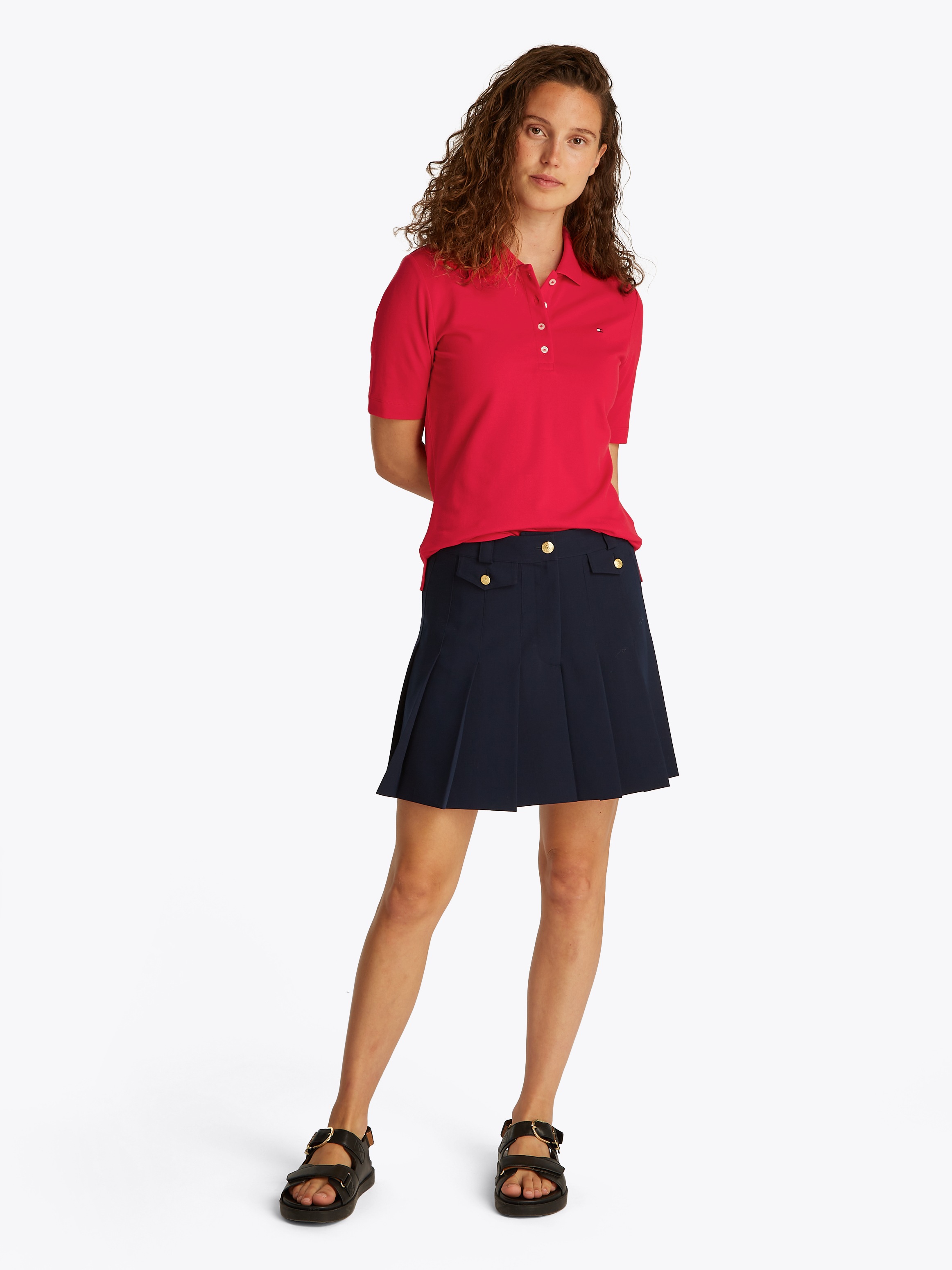 Tommy Hilfiger Poloshirt »1985 Regular Fit Pique Premium Polo«, mit Logo-Stickerei, mit Seitenschlitzen