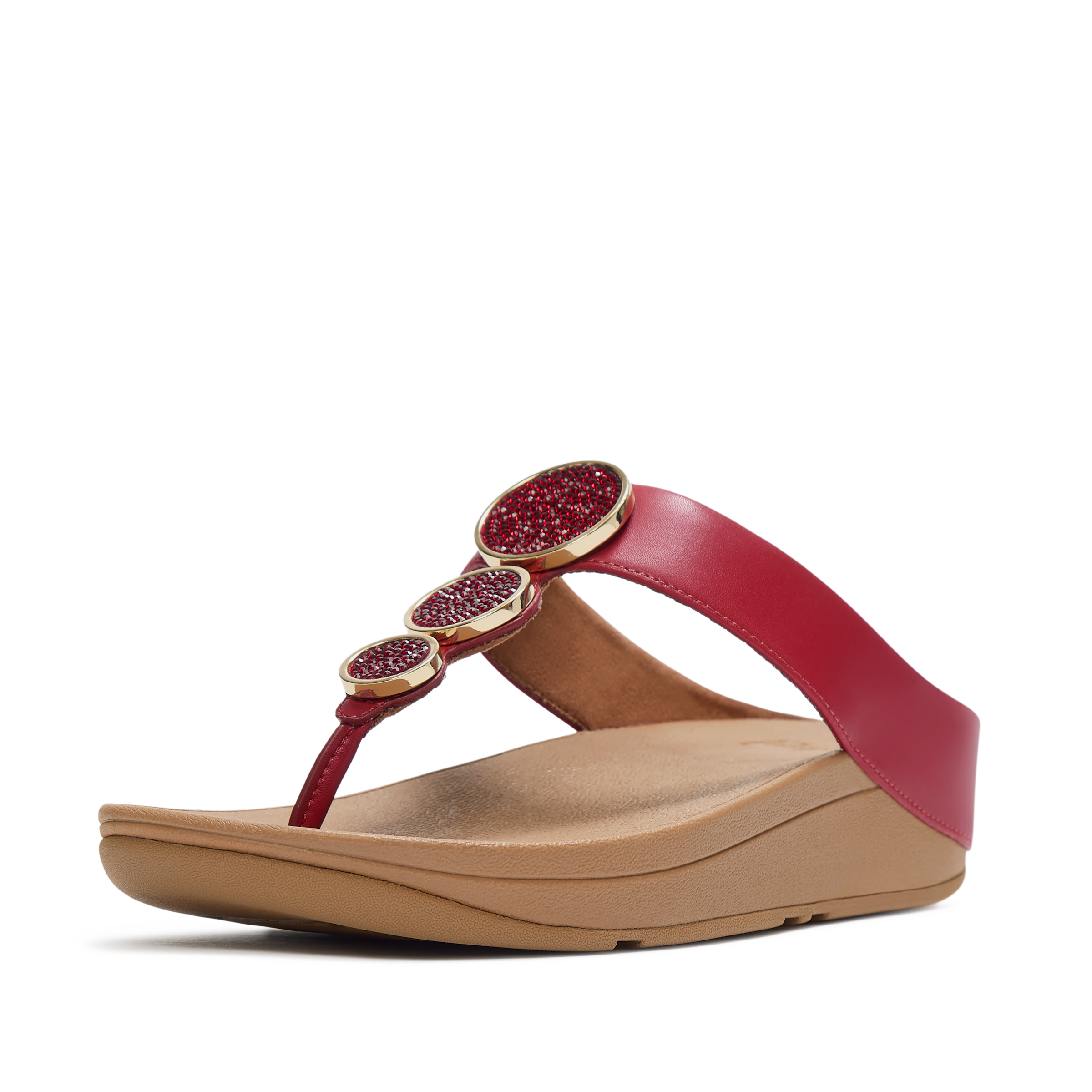 Fitflop Dianette »HALO BEAD-CIRCLE METALLIC TOE-POST SANDALS«  Pool Slides, sandale avec technologie d’amortissement intermédiaire