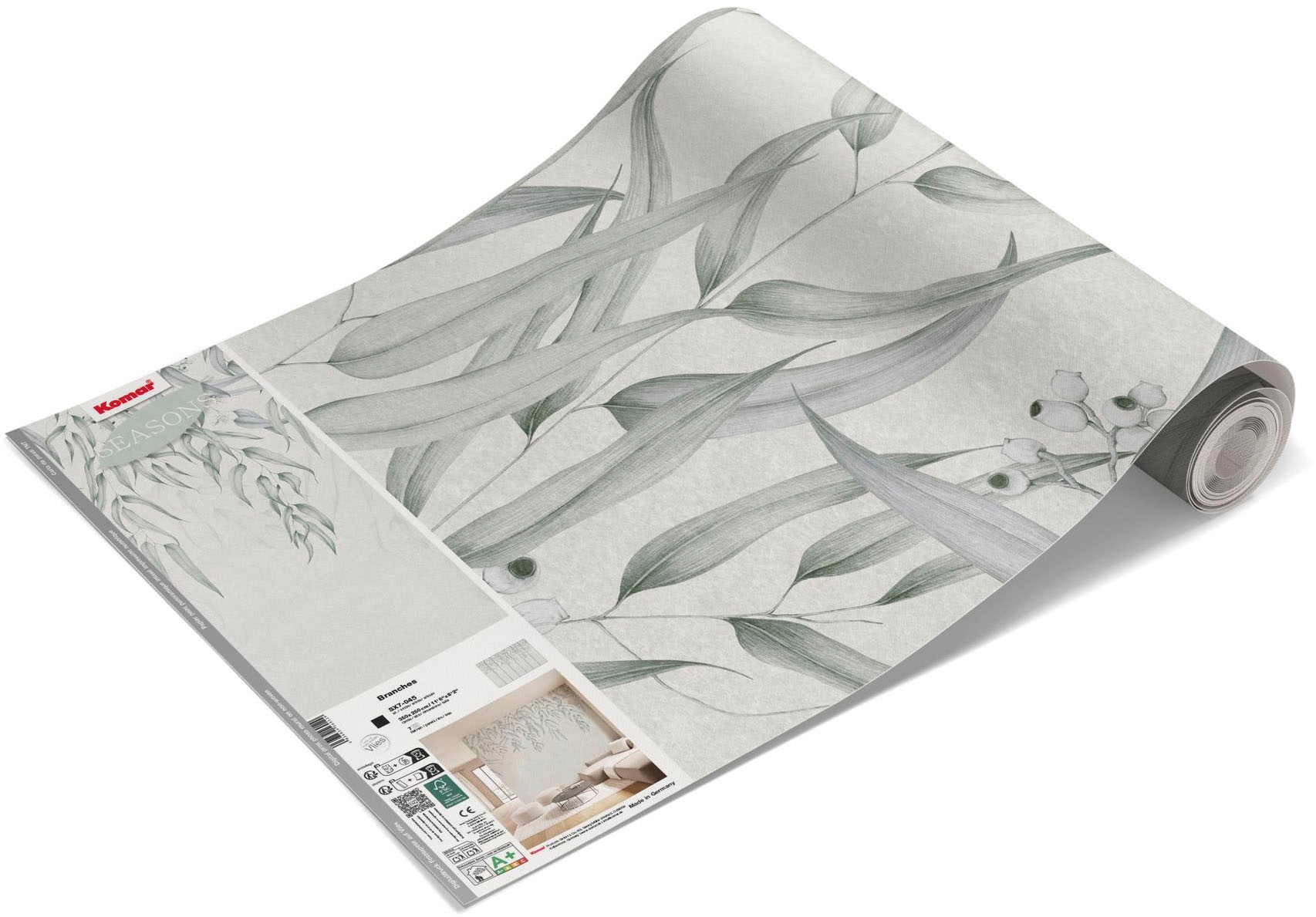 Komar Fototapete »Vlies Fototapete - Branches - Grösse 350 x 250 cm« Motiv | bedruckt glatt