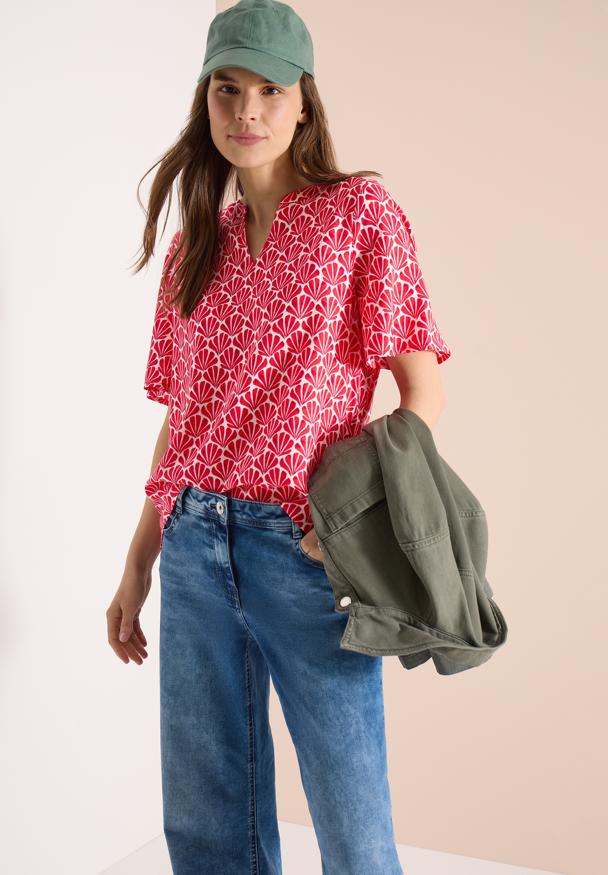 Image of Cecil Shirtbluse mit All-Over Print