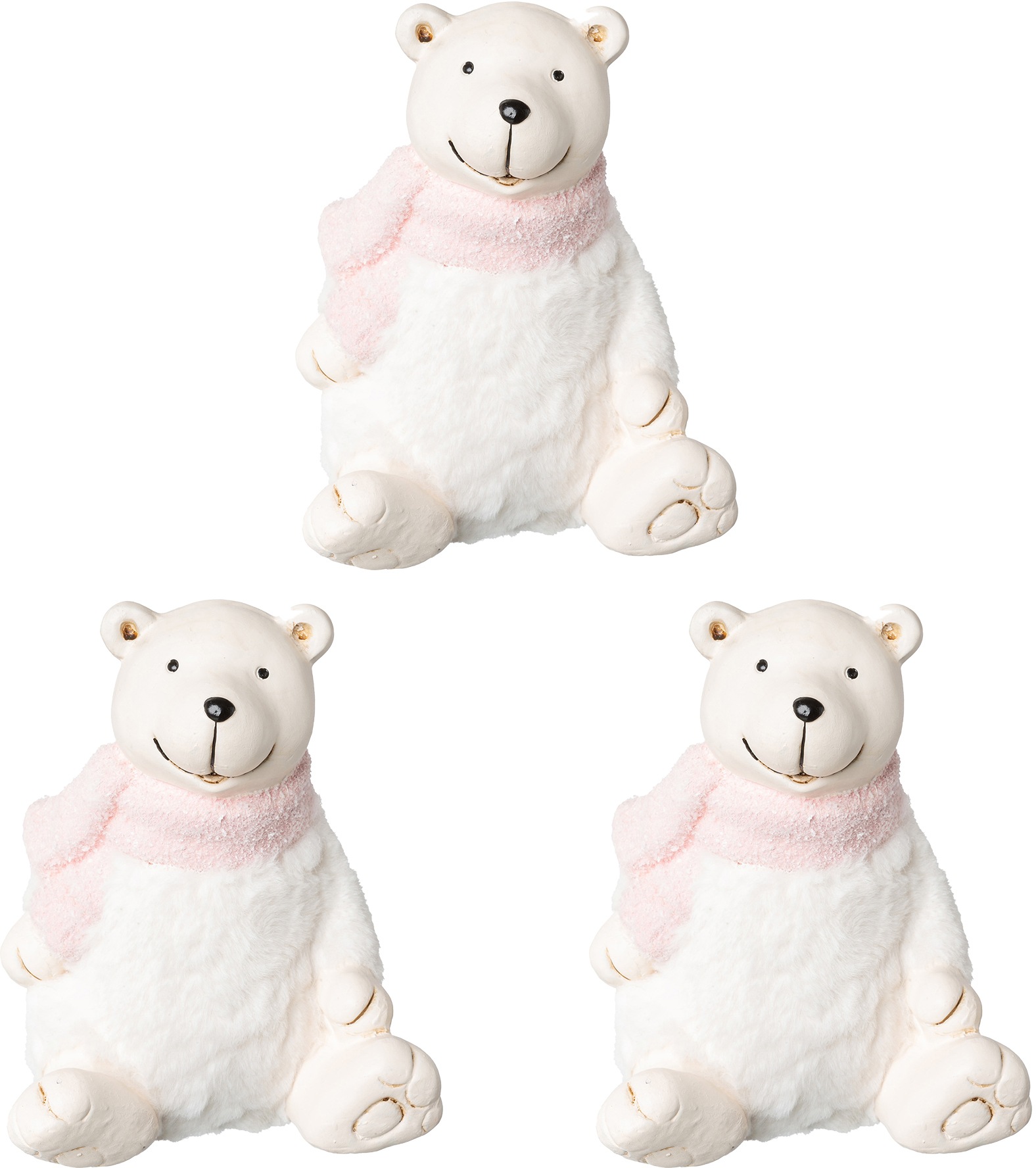 Image of Creativ home Weihnachtsfigur, (Set, 3 St.), Bär aus Keramik bei Ackermann Versand Schweiz