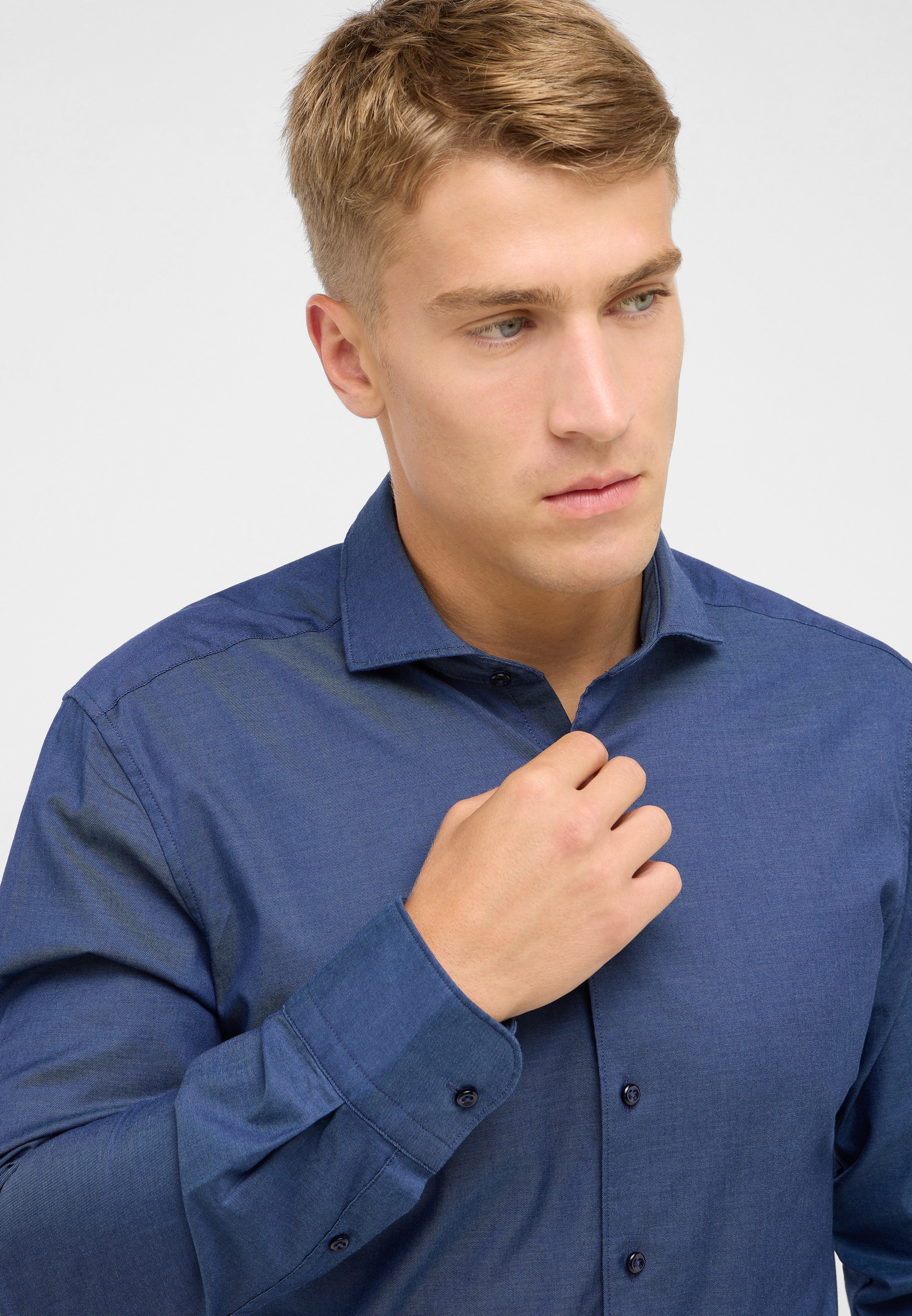 Eterna Langarmhemd »SLIM FIT«, EASY IRON (bügelleicht)