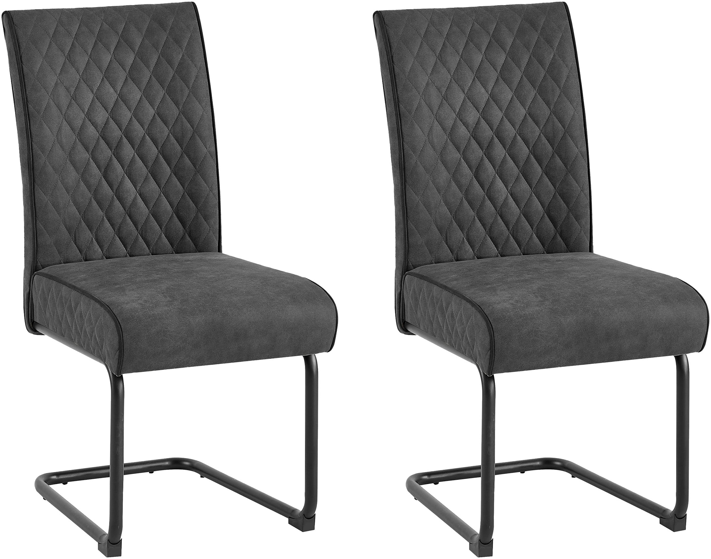 Image of byLIVING Freischwinger "Maria-XXL 2er-Set" (Set) 2 Stk.mit gemütlicher Federkernpolsterung und XXL Belastbarkeit bis zu 150kg