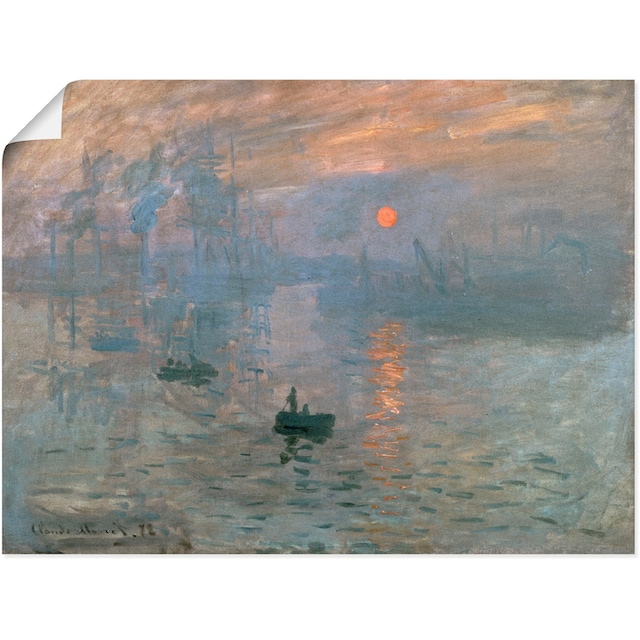 Artland Wandbild »Impression (Sonnenaufgang). 1872«, Gewässer, (1 St.), als  Leinwandbild, Wandaufkleber oder Poster in versch. Grössen kaufen