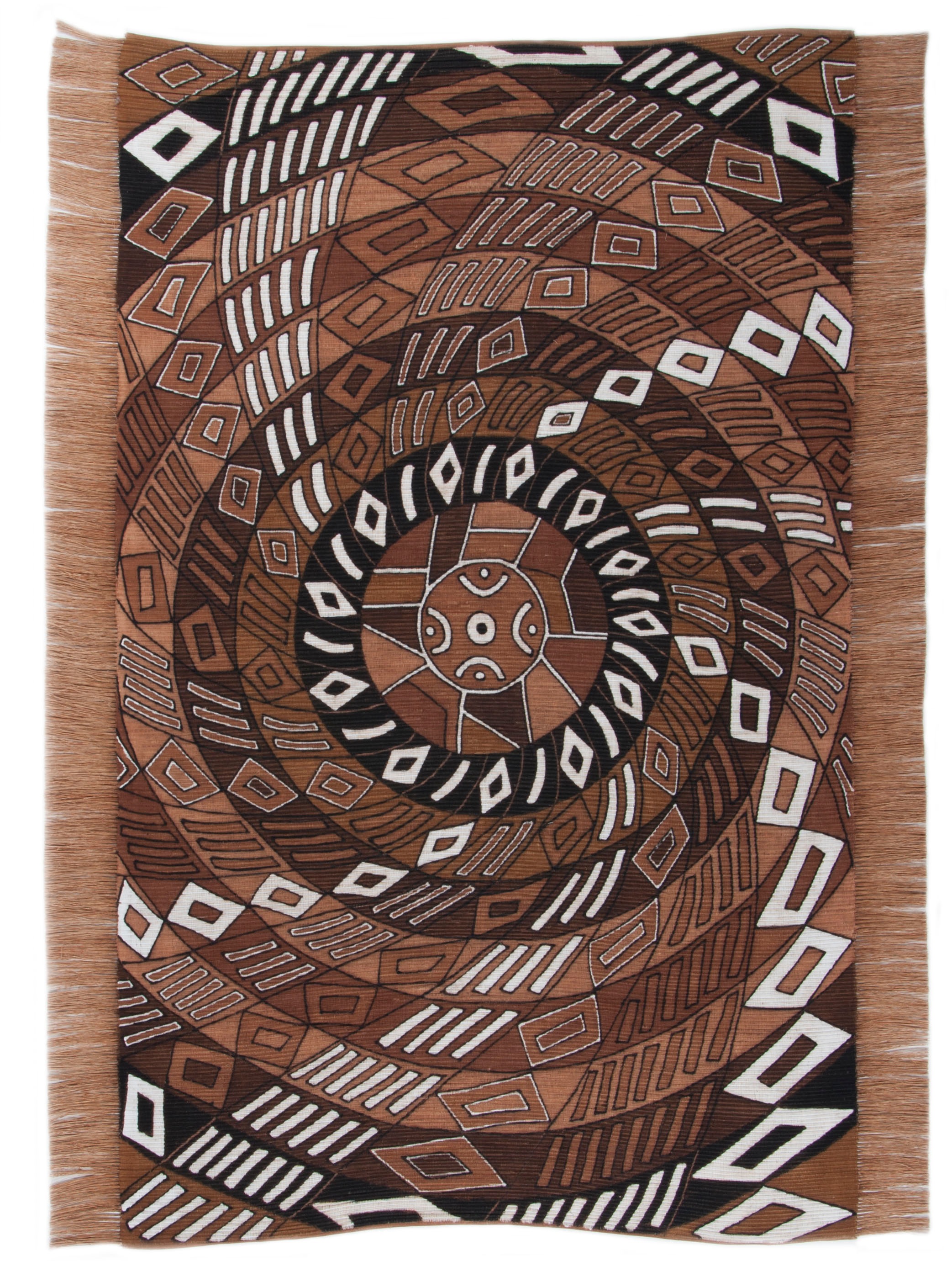 DIE HAUSKUNST Teppich »Funun Funun« rechteckig 4 mm Höhe Flachgewebe, handgewebt,mit Fransen