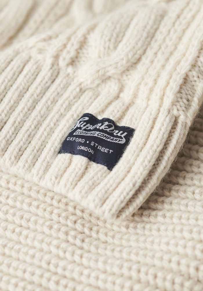 Superdry Strickpullover »Jacob Cable Knit Half Zip«