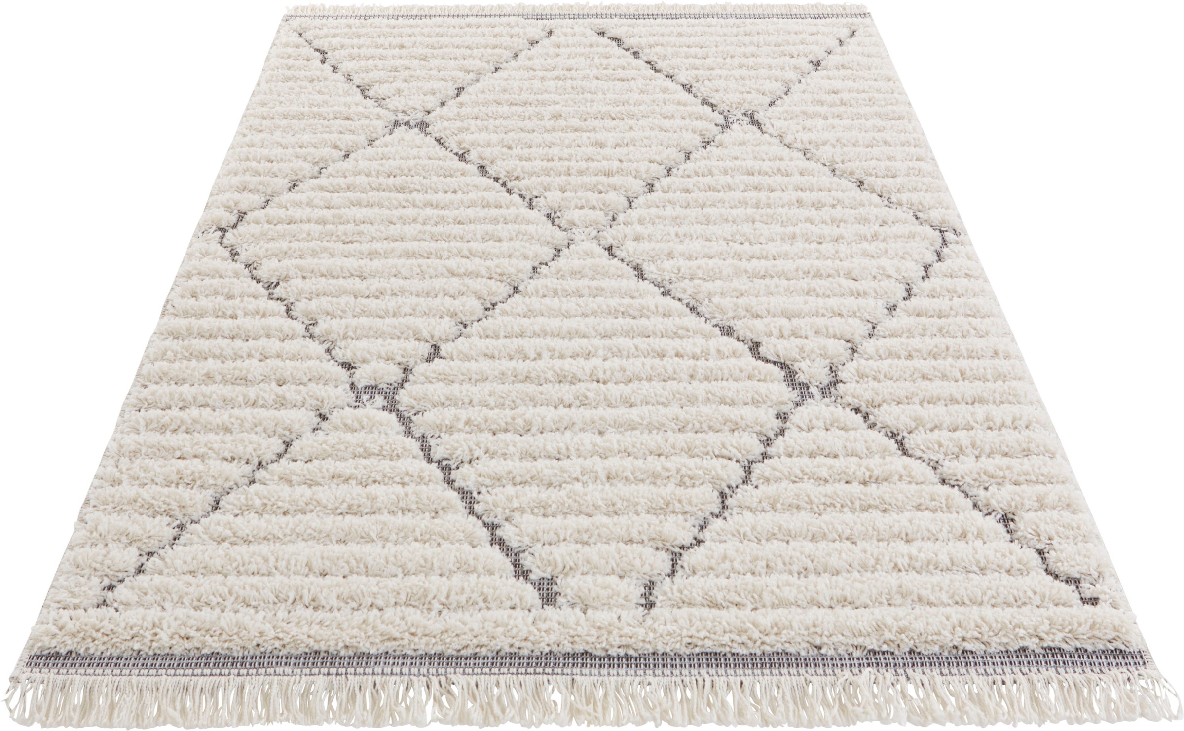 Image of MINT RUGS Hochflor-Teppich »Fulani«, rechteckig, 35 mm Höhe, Sisal-Optik, Hoch-Tief Struktur, Wohnzimmer, Schafzimmer, Arbeitszimmer, Robust, Pflegeleicht bei Ackermann Versand Schweiz