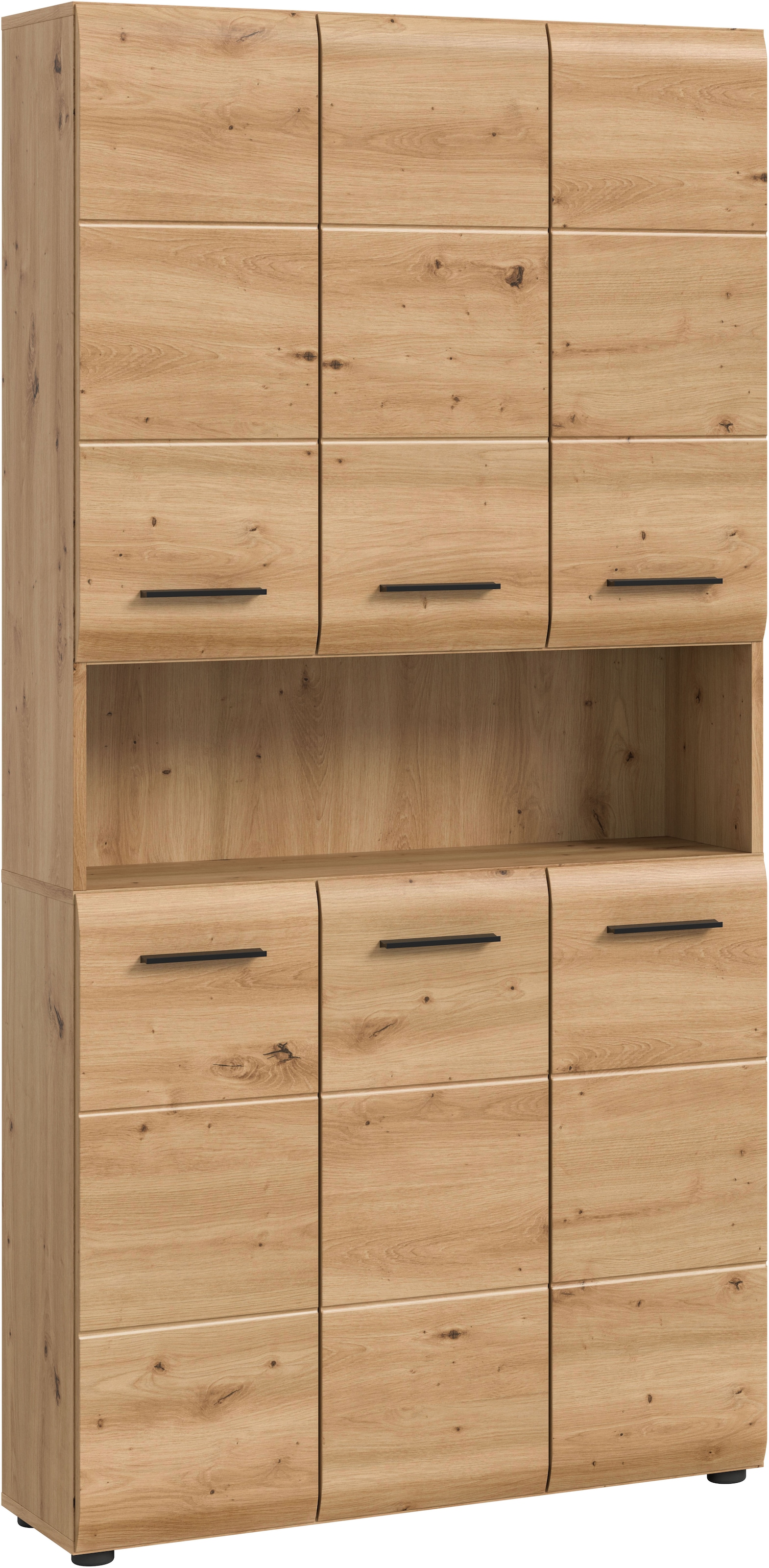 Image of welltime Stauraumschrank 1 Stk. tlg. Florenz, Mehrzweckschrank Artisan Oak NB, 185 cm Höhe, Bad