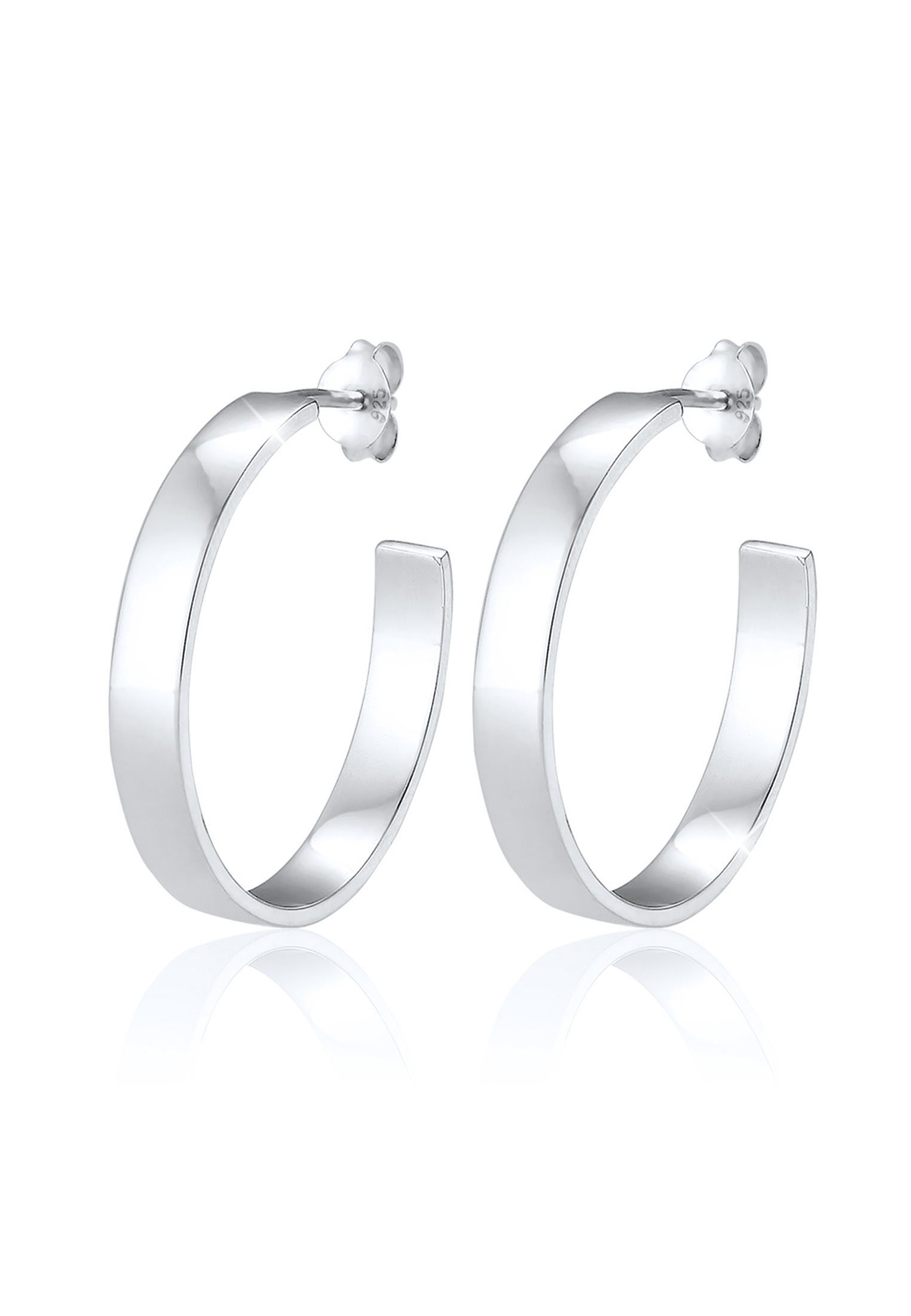 Image of Elli Paar Creolen »Creolen Hänger Basic Geo Trend Blogger 925 Silberfarben« bei Ackermann Versand Schweiz