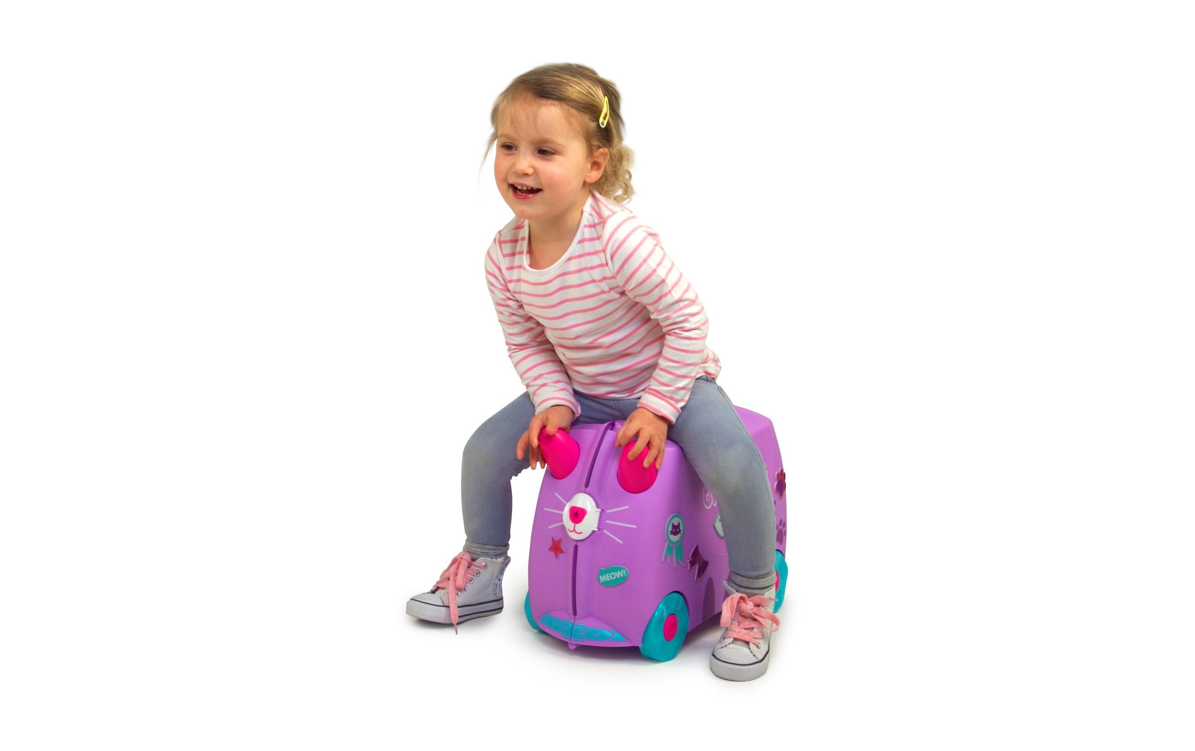 TRUNKI Trolley »Katze Cassie«, 4 Rollen