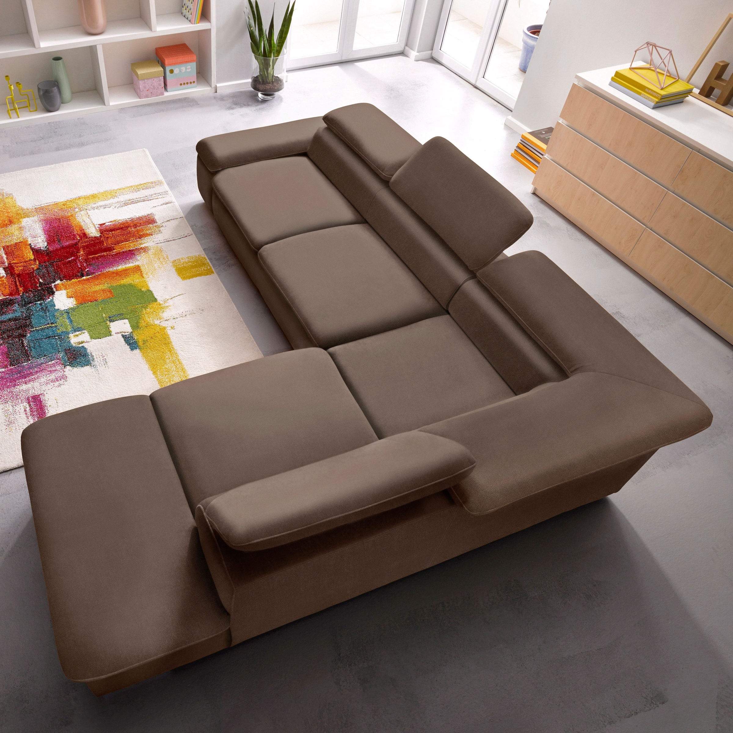 sit&more Ecksofa »Alcatraz L-Form«, wahlweise mit Bettfunktion