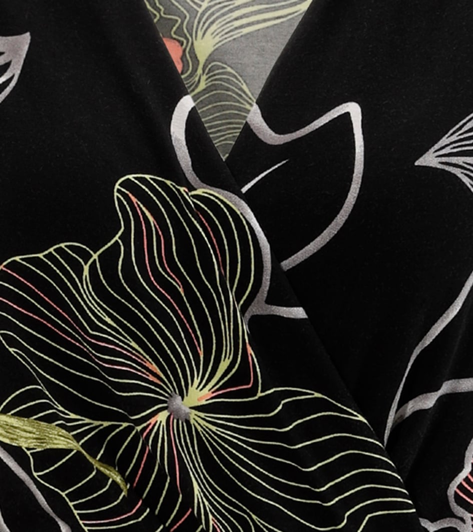 Aniston SELECTED Jerseykleid, mit V-Ausschnitt in Wickeloptik und Bindedetail