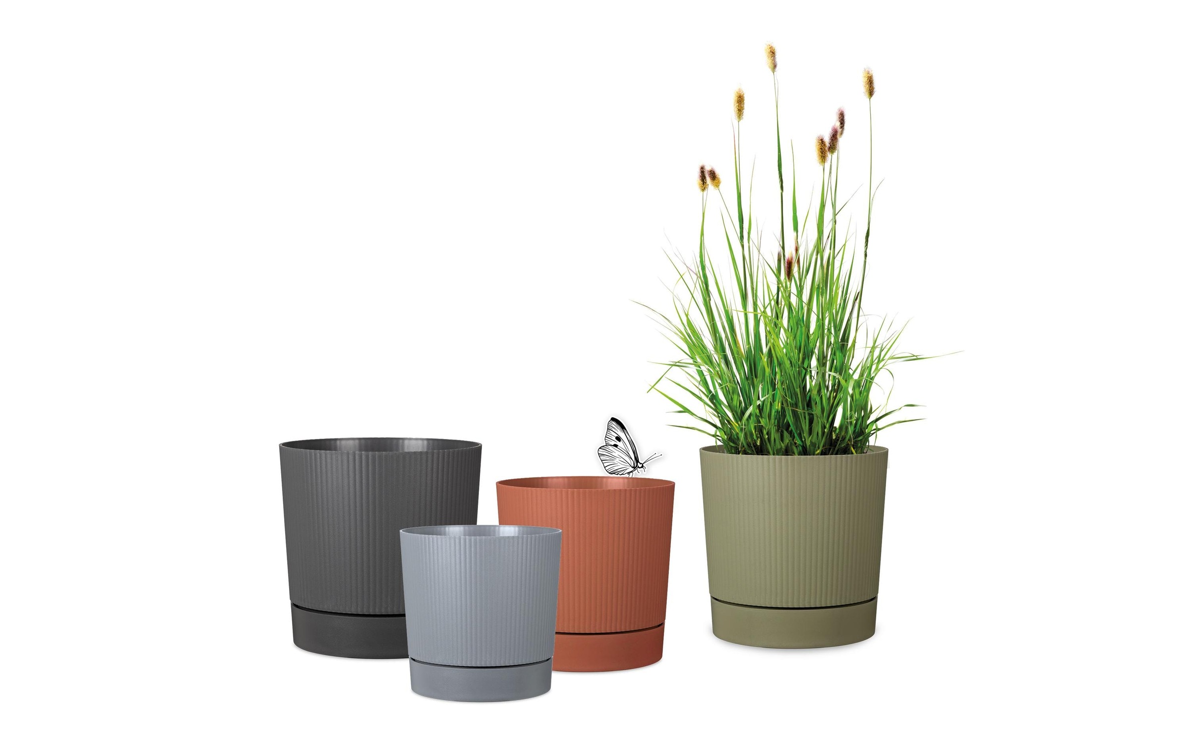   Blumentopf »47/249 LINO+« Pflanzgefäss aus Kunststoff, ØxH:47x46 cm