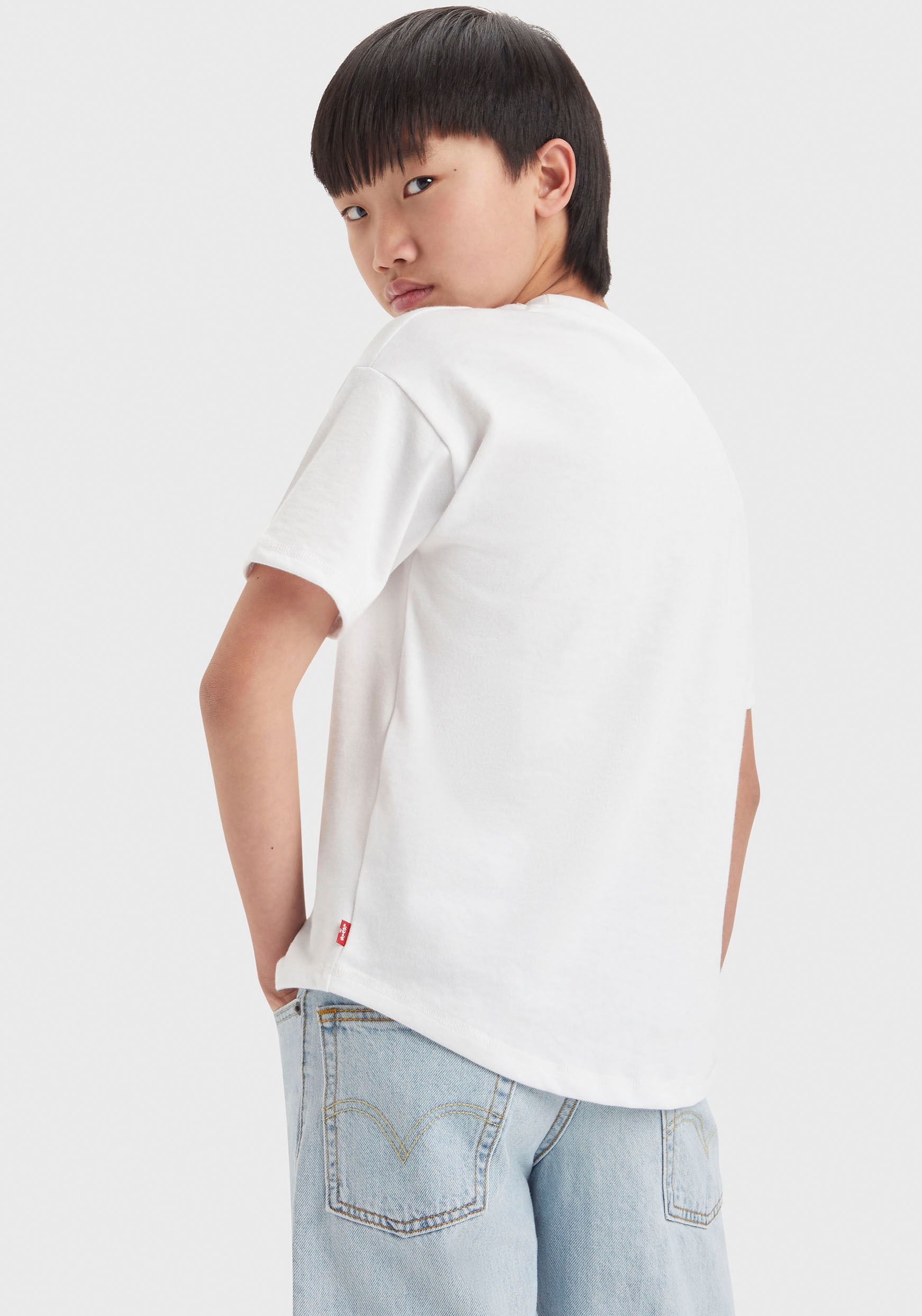 Levi's® Kids T-Shirt »LVB CURVED HEM POCKET TEE«, for BOYS