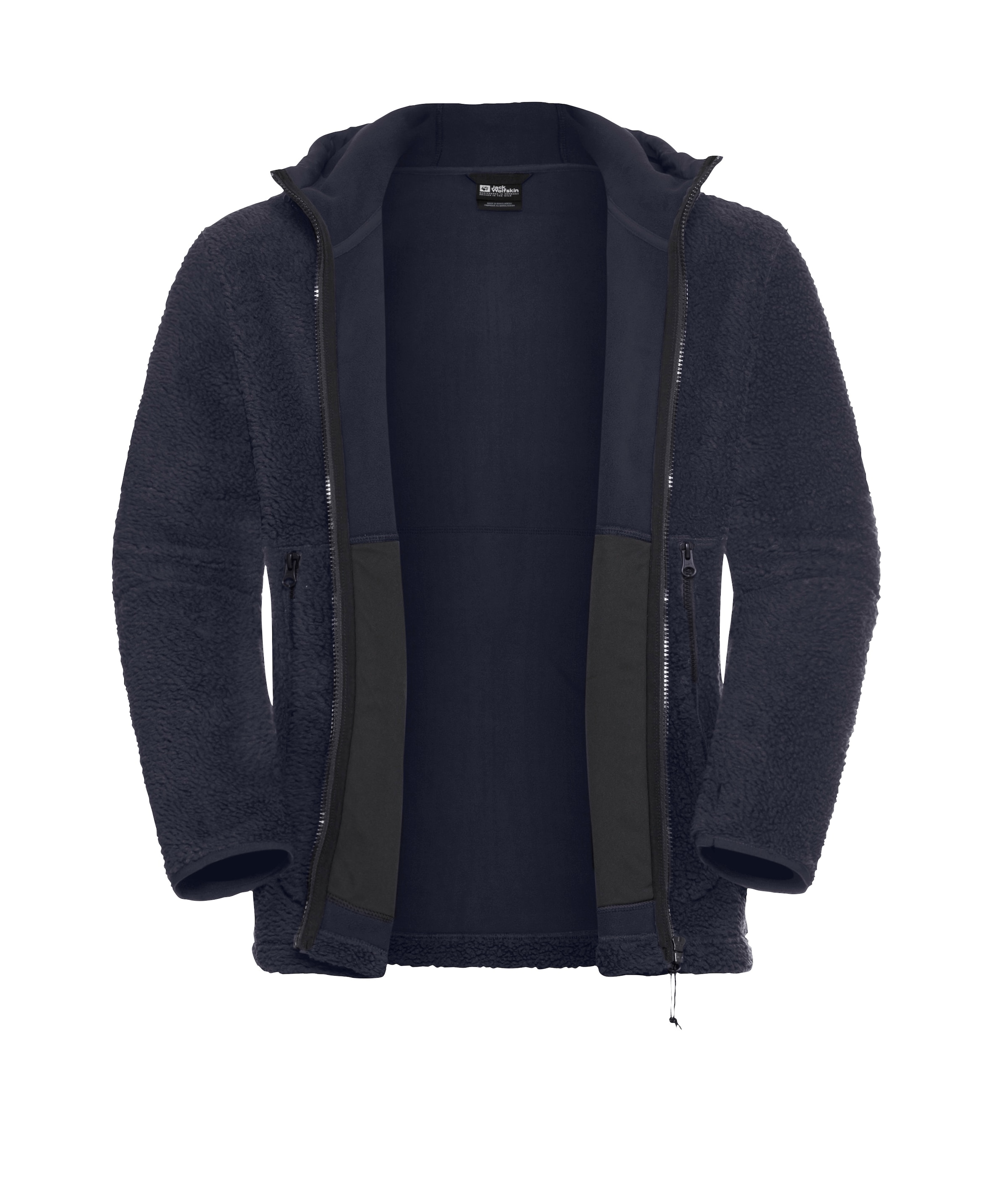 Jack Wolfskin Fleecejacke »STONE LITE HOODED JKT M«, Winddicht, atmungsaktiv, Übergangsjacke
