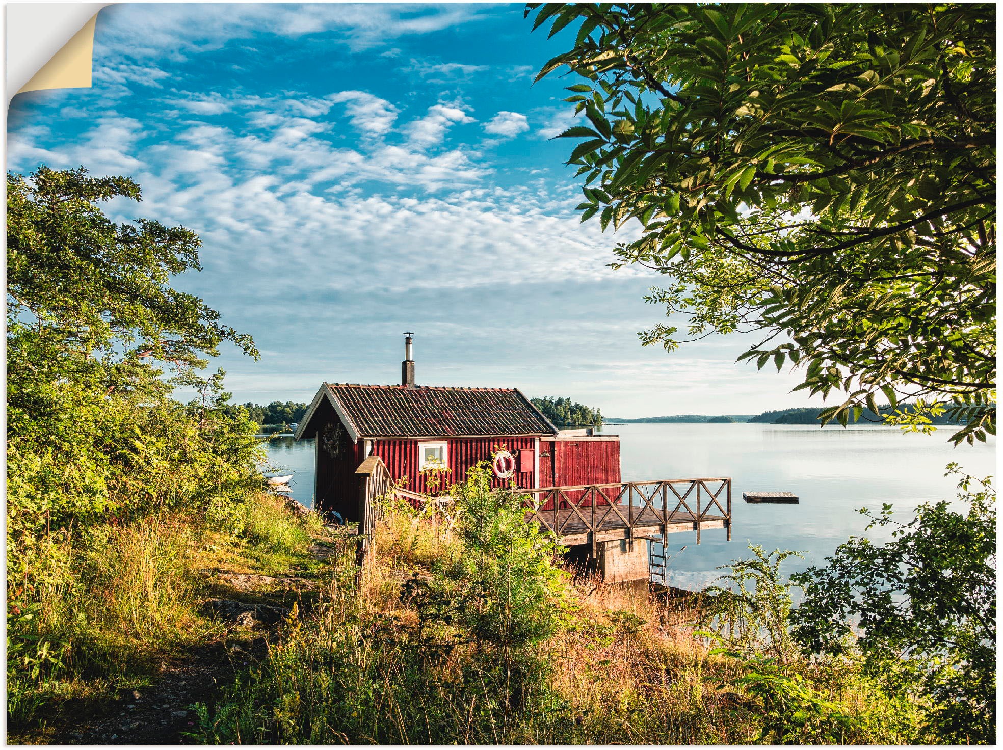 Image of Artland Wandbild »Schärengarten schwedischen Küste I«, Gewässer, (1 St.), in vielen Grössen & Produktarten -Leinwandbild, Poster, Wandaufkleber / Wandtattoo auch für Badezimmer geeignet bei Ackermann Versand Schweiz
