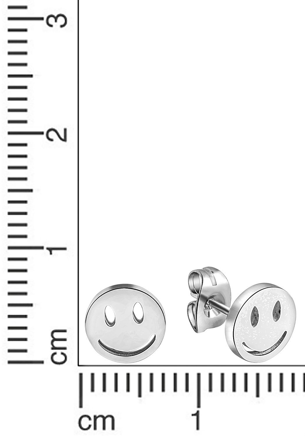 Firetti Paar Ohrstecker "Schmuck Geschenk Ohrschmuck Smile"
