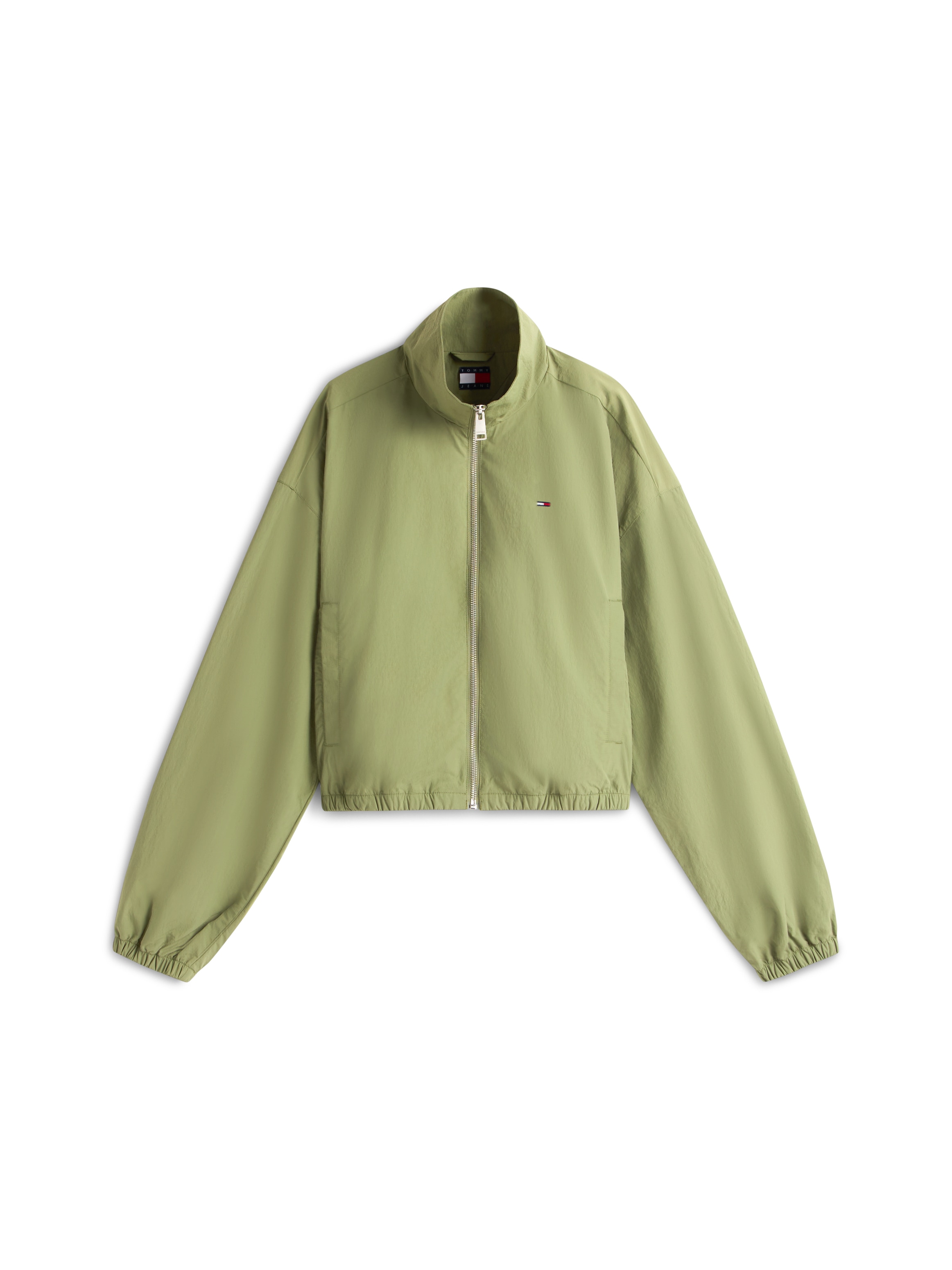 Tommy Jeans Veste courte »TJW TIE SIDE HIGH NECK JACKET« ceinture taille avec liens latéraux à nouer