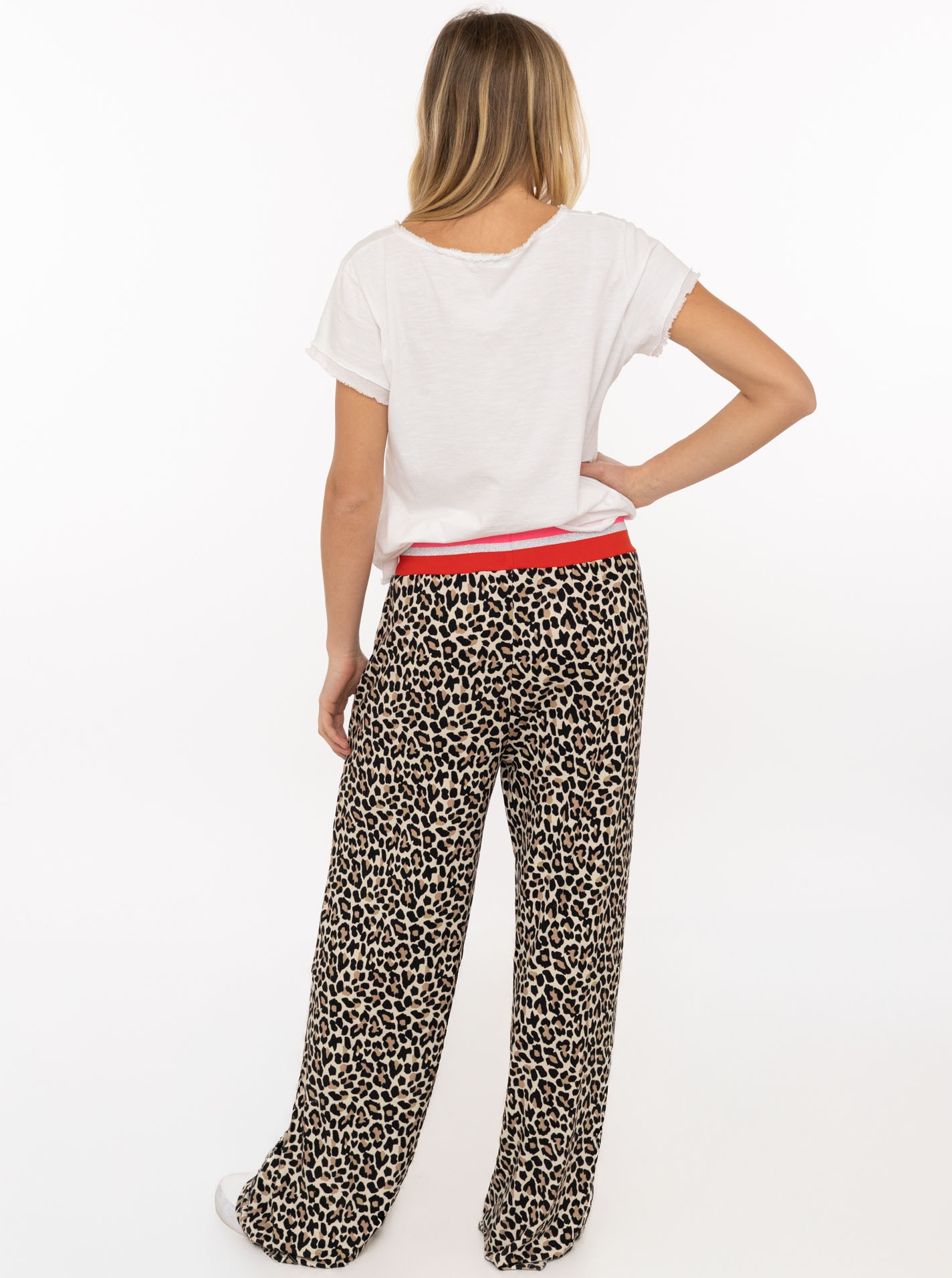 Zwillingsherz Stoffhose »"Leo"«  Elastischer Bund, Leomuster, fliessender Stoff, leichtes Material