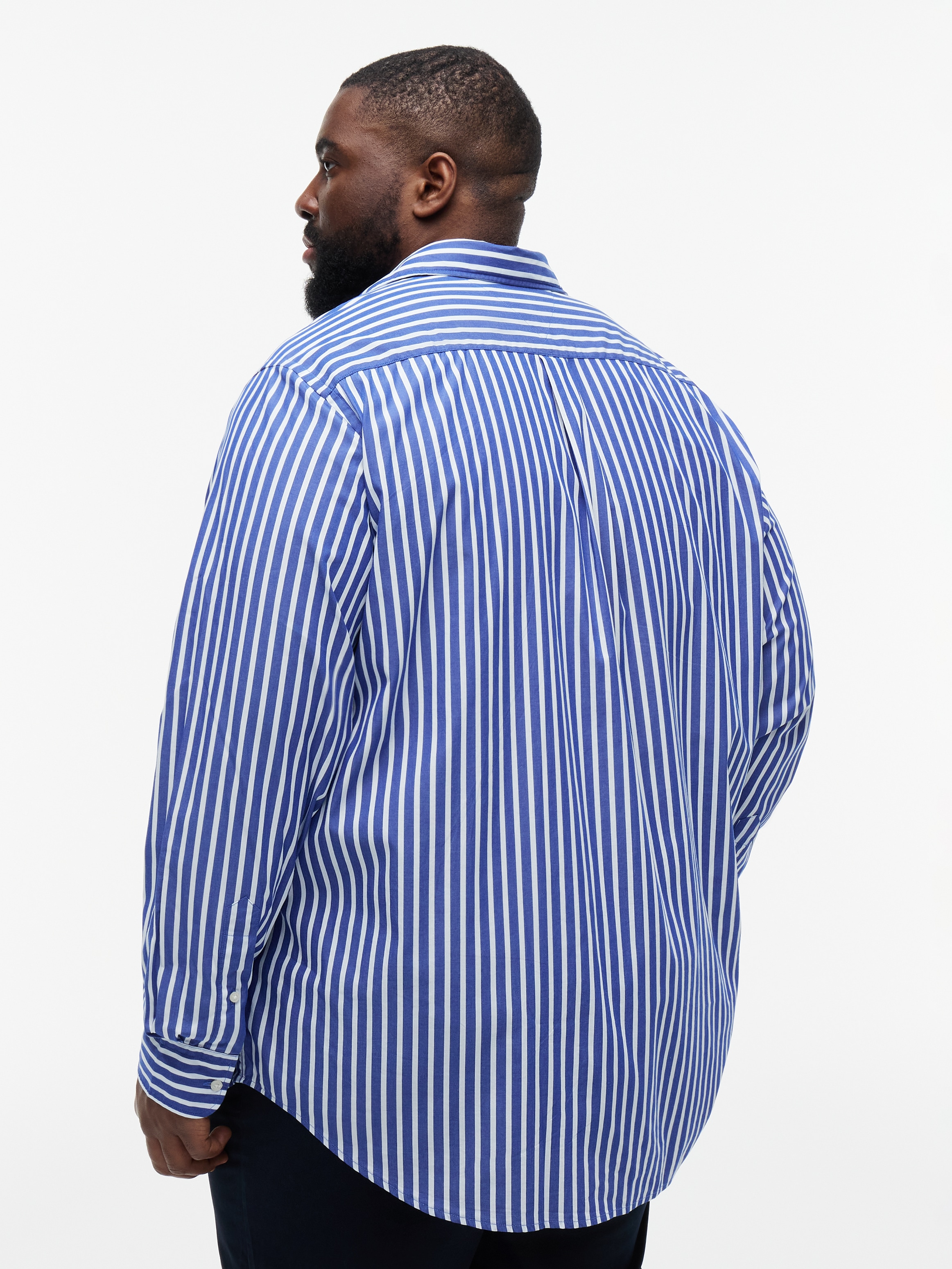 Tommy Hilfiger Big & Tall Langarmhemd »BT-FLEX POPLIN SEASONALSTRIPE« Grosse Grössen