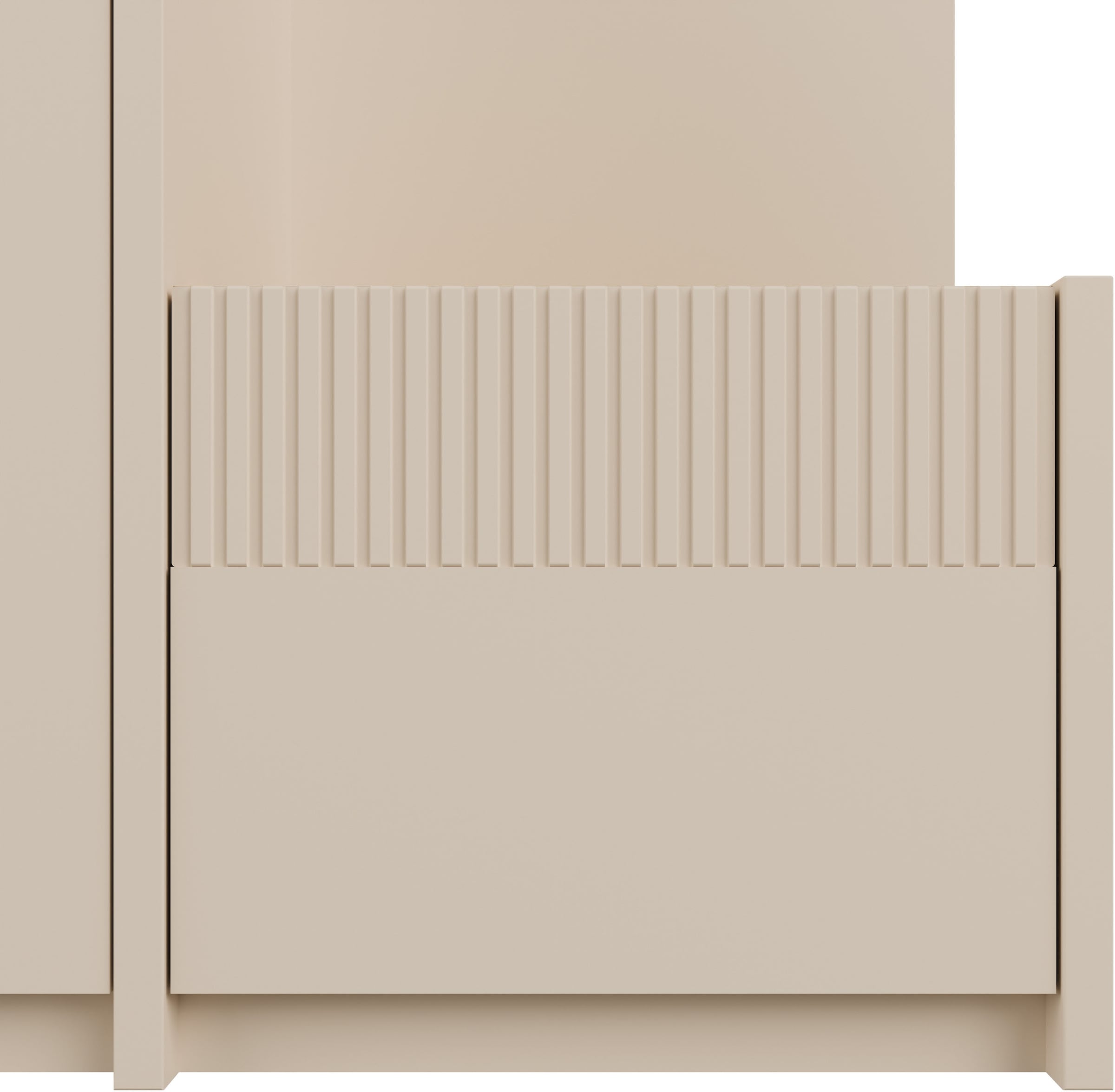 FORTE Kompaktgarderobe »Oak Squere Garderobe, 1 Türe, 1SK, 1 Klappe« B/H/T 108,4 /195,9/41,7 cm Spiegel, Haken, Kleiderstange