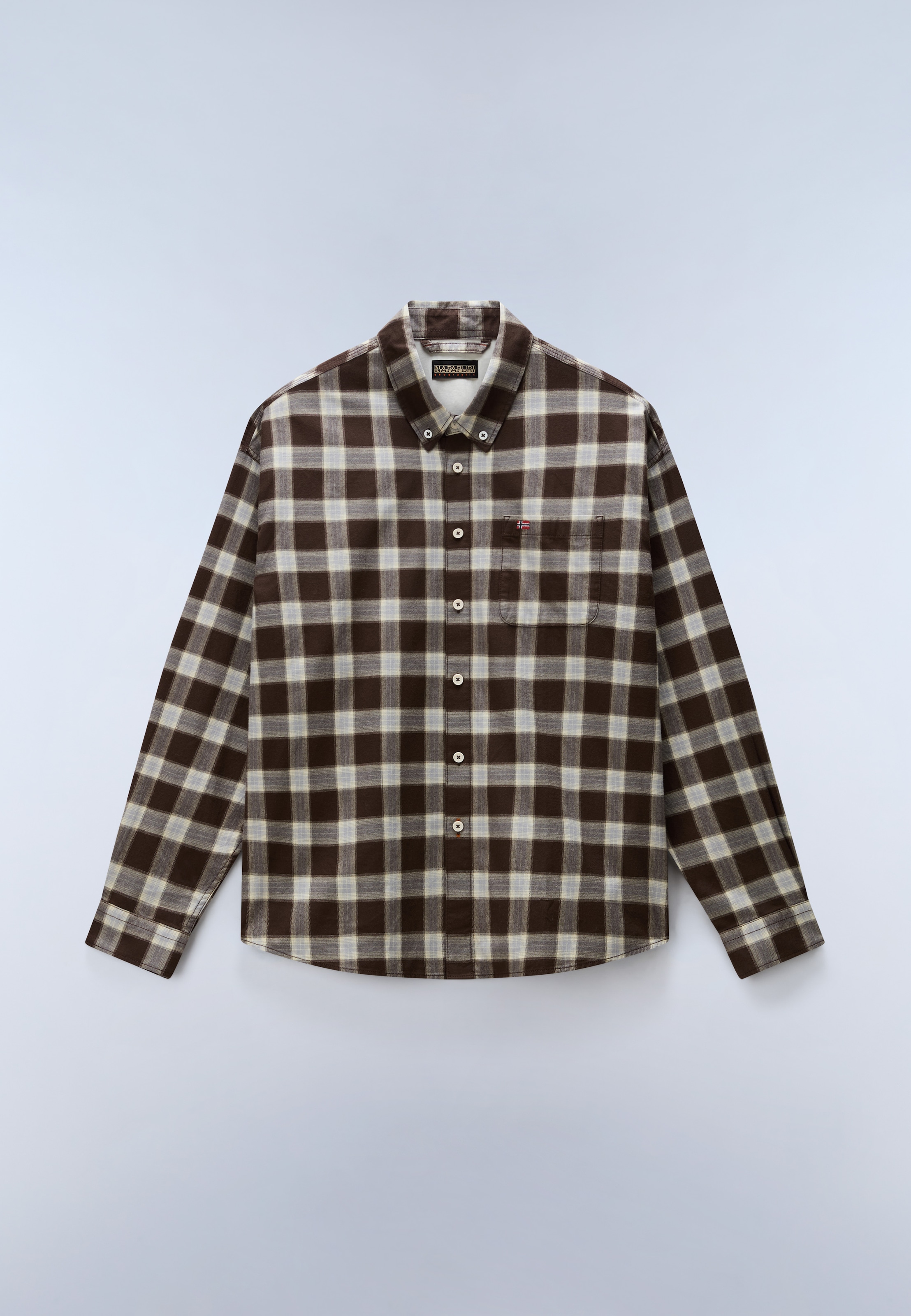 Napapijri Karohemd »G-EOS LS FLANNEL CHECK CIB« sportlicher Stil, aus Baumwolle, auch in grossen Grössen