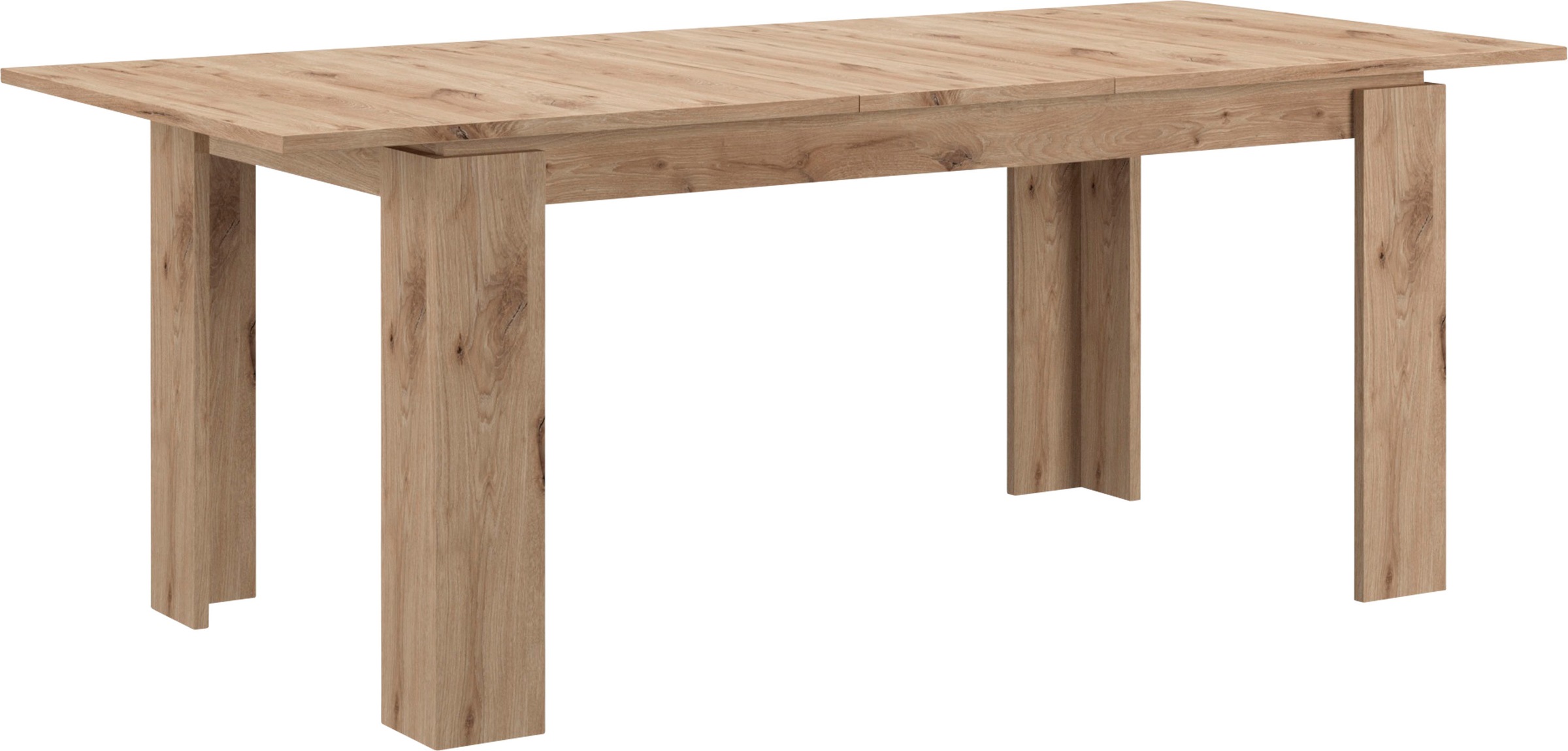 Home affaire Esstisch "Kalmar, rechteckig, 160 cm ausziehbar auf 200 cm, inkl. Einlegeplatte" Esszimmertisch, Tisch, Küchentisch, dining table