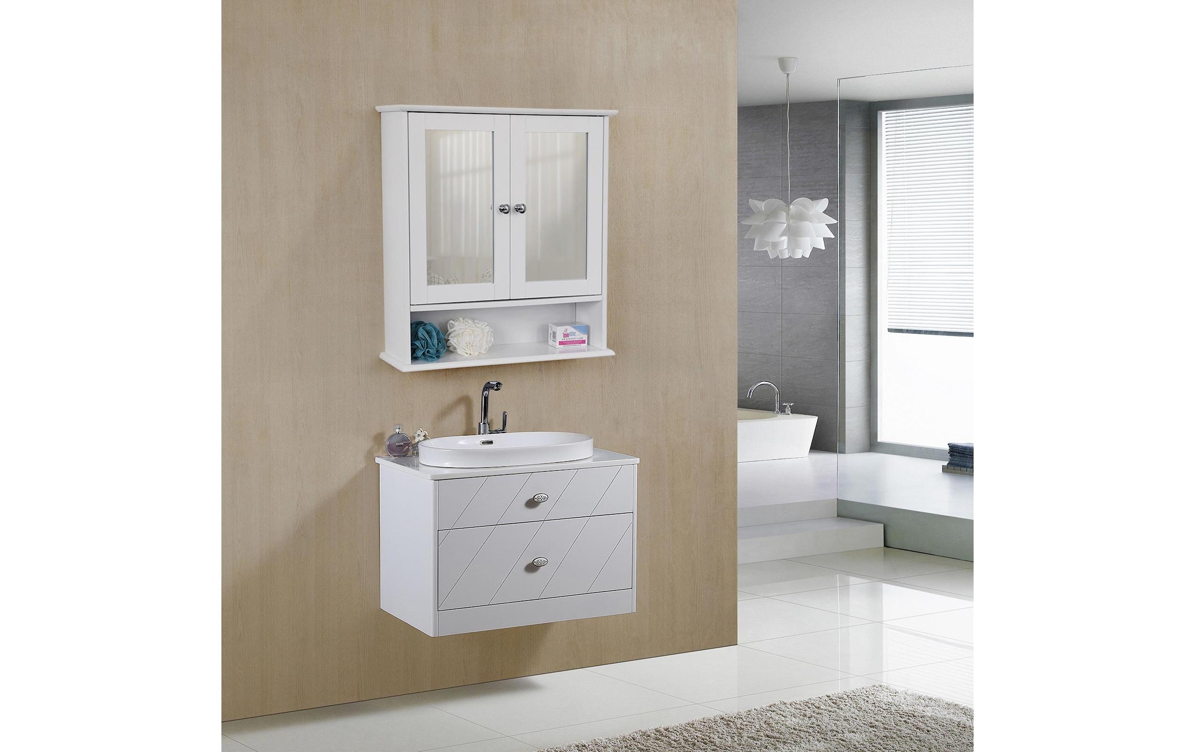 VASAGLE Spiegelschrank »56 x 13 x 58 cm«