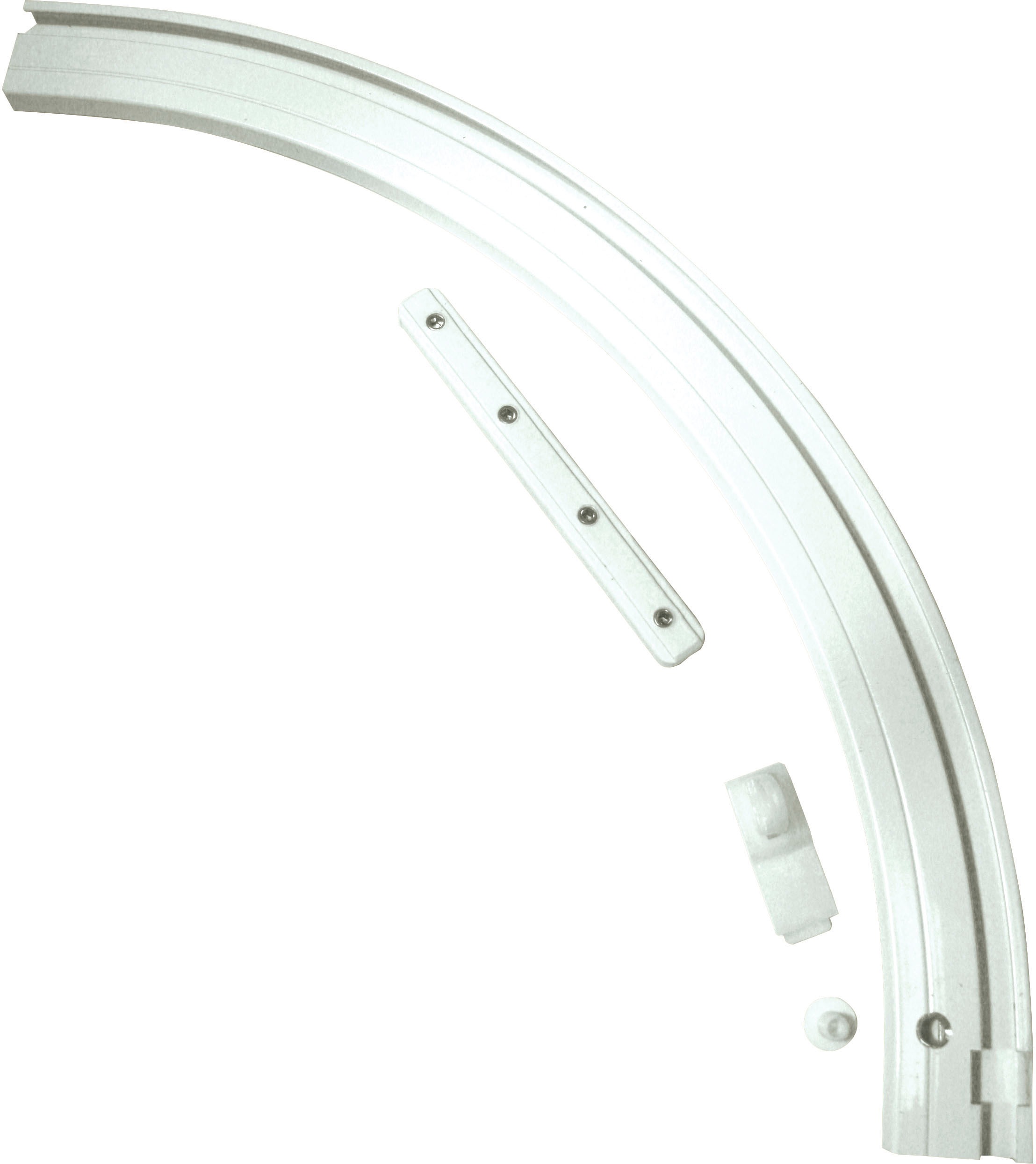 Image of GARDINIA Gardinenschiene »Rundbogen«, 1 läufig-läufig, Fixmass, Serie Aluminium-Vorhangschiene bei Ackermann Versand Schweiz